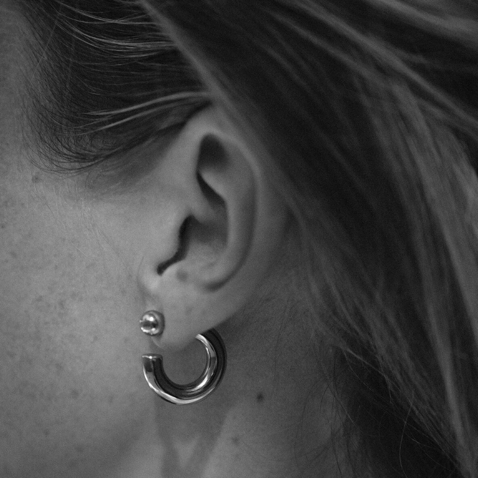 Hoopdot Earrings gold - Image 4