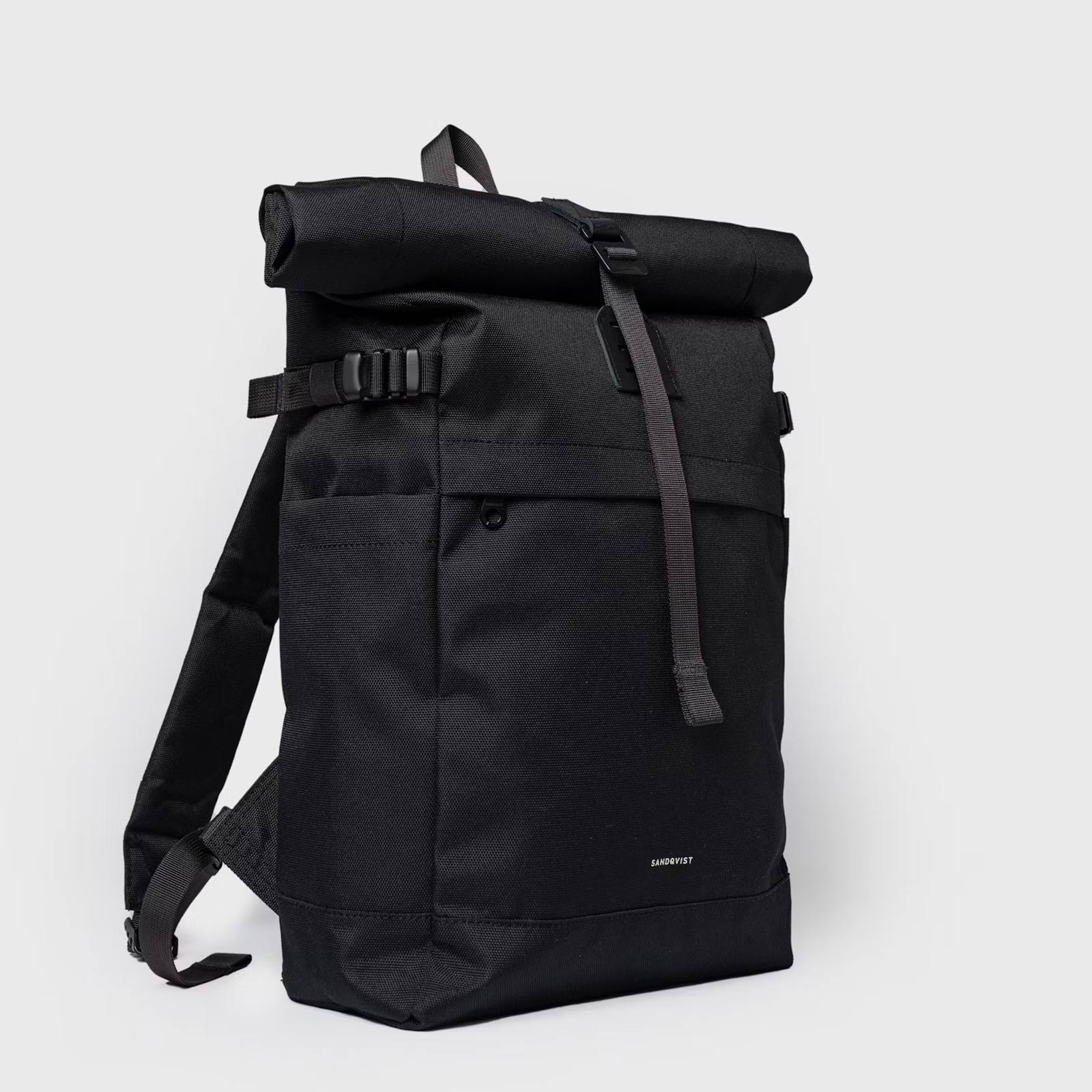 Icon Rolltop Backpack M black/black leather - Image 4