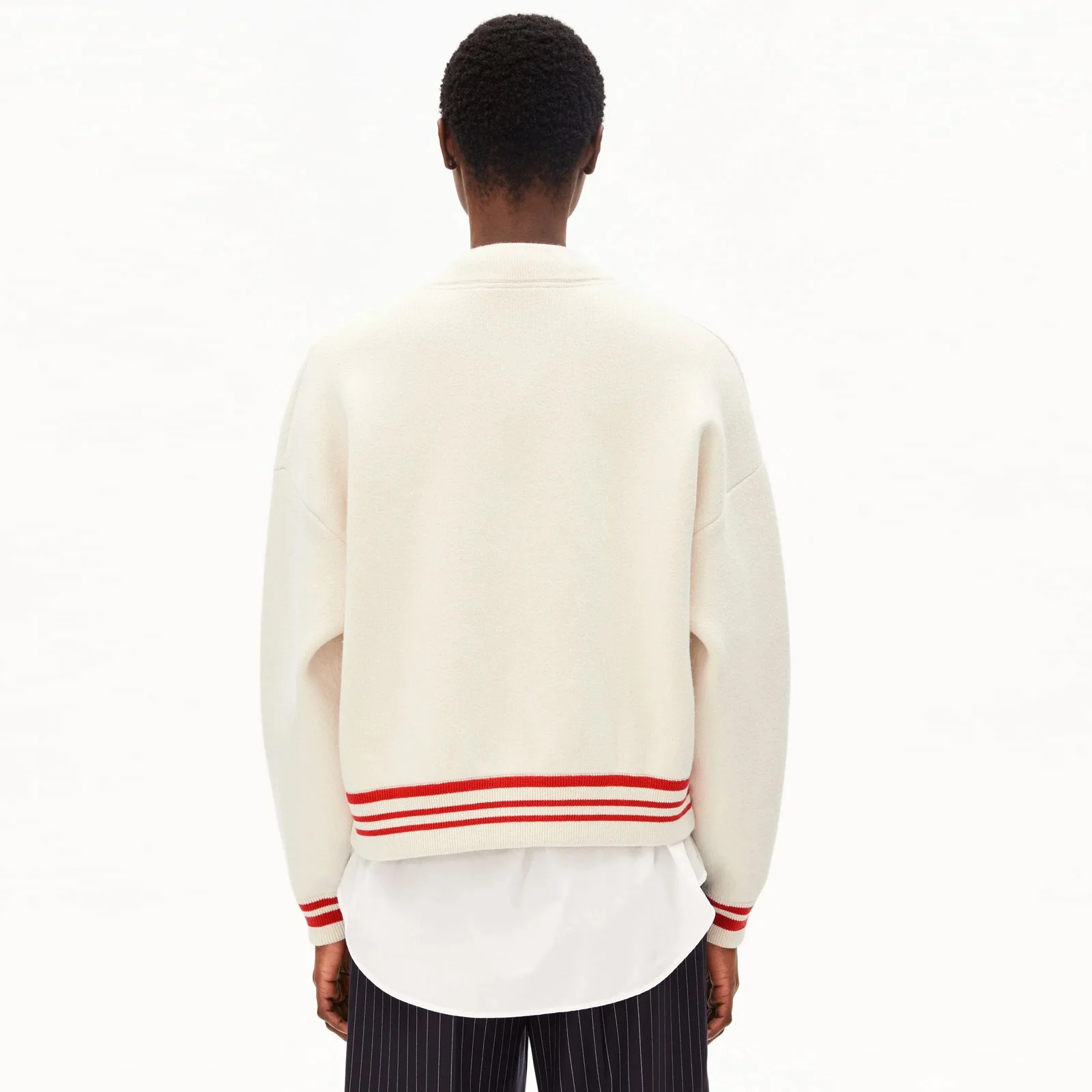 Iconic Å Bomber Jacket oatmilk/mars red - Image 2