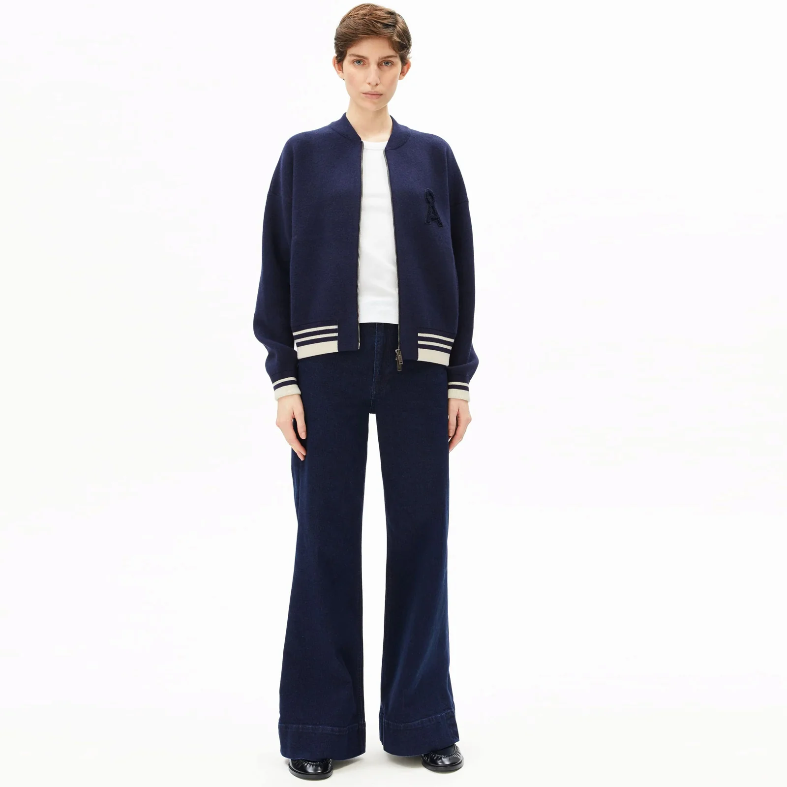 Iconic Å Bomber Jacket tinted navy/oatmilk - Image 3