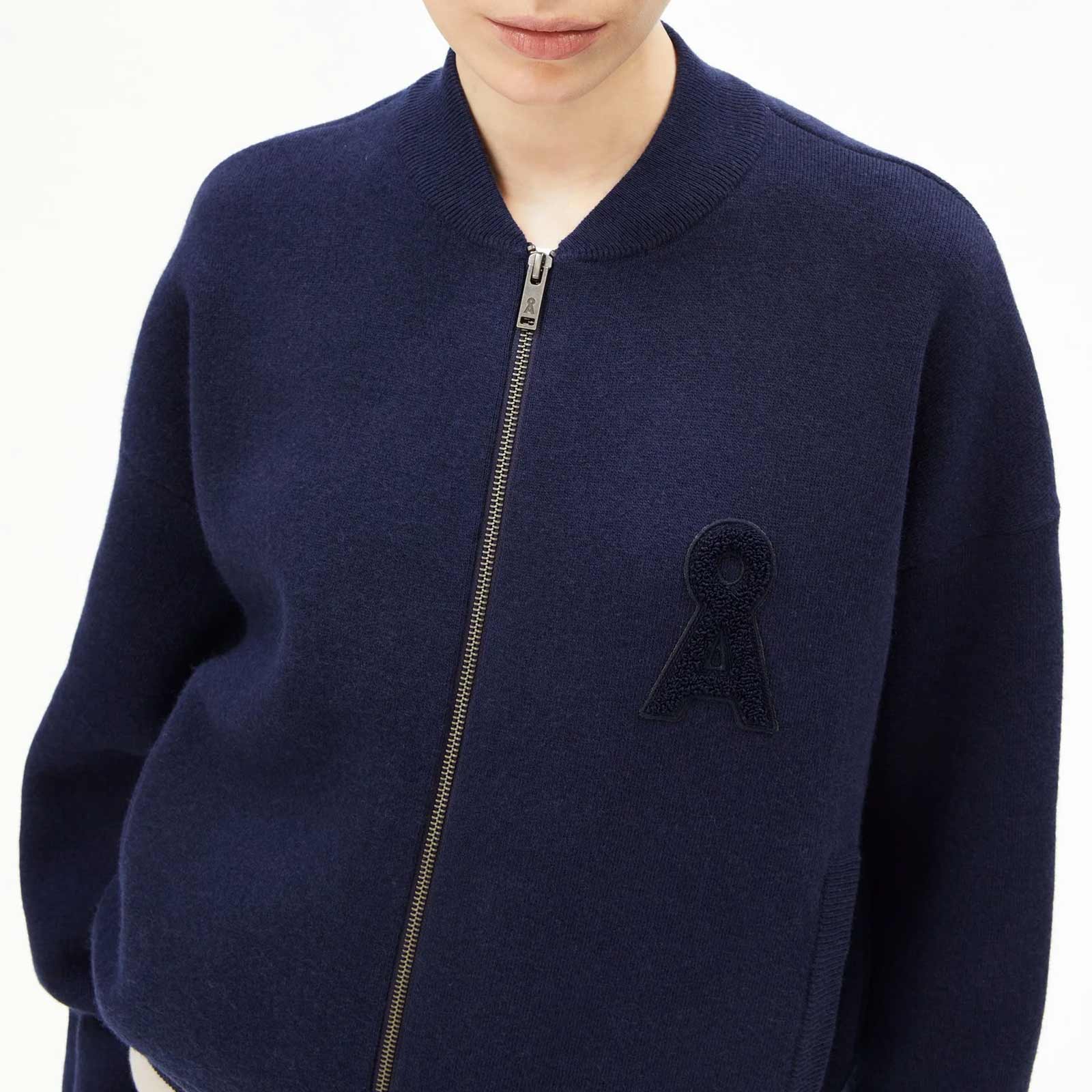 Iconic Å Bomber Jacket tinted navy/oatmilk - Image 5