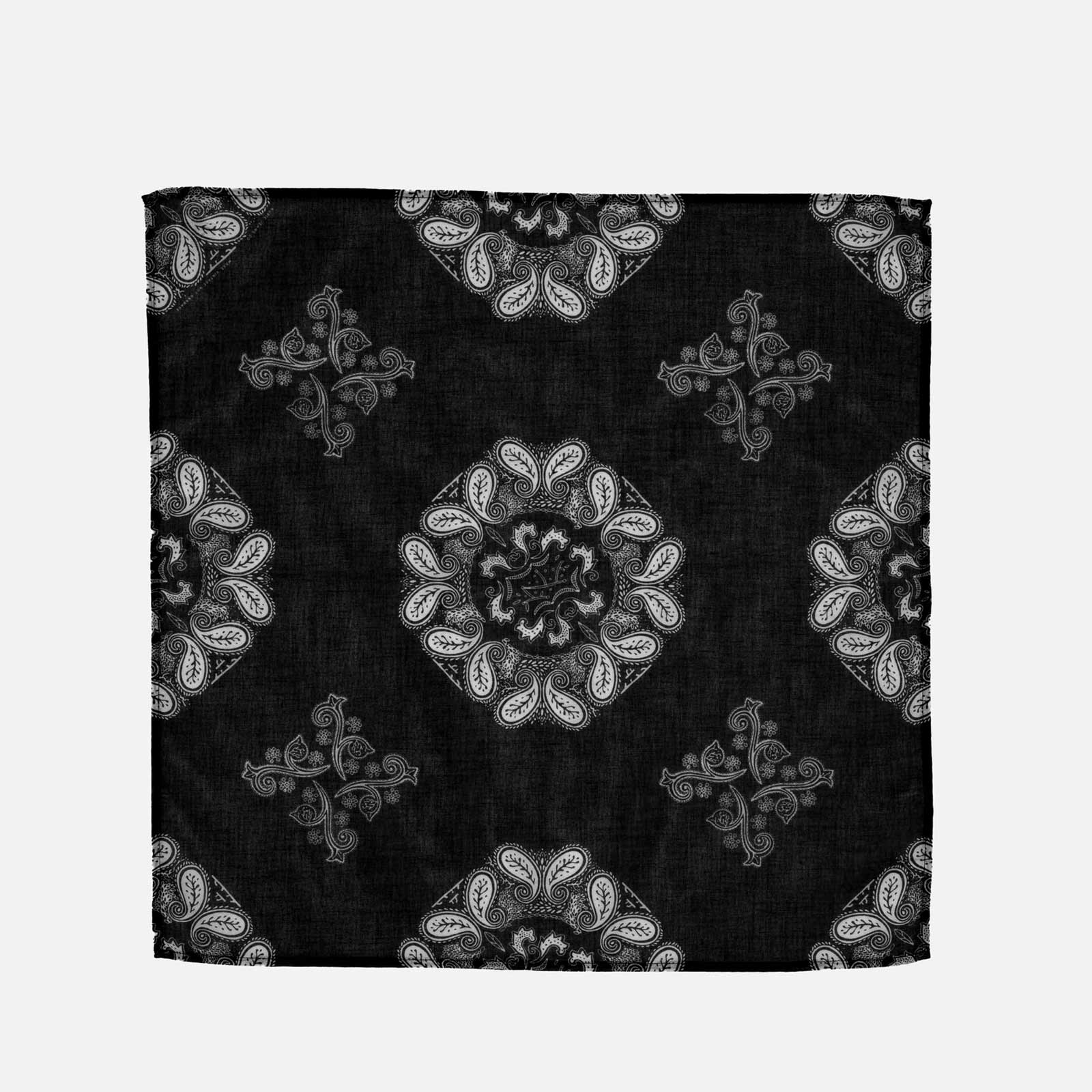 Ingrid Bandana Paisley B01 black - Image 2
