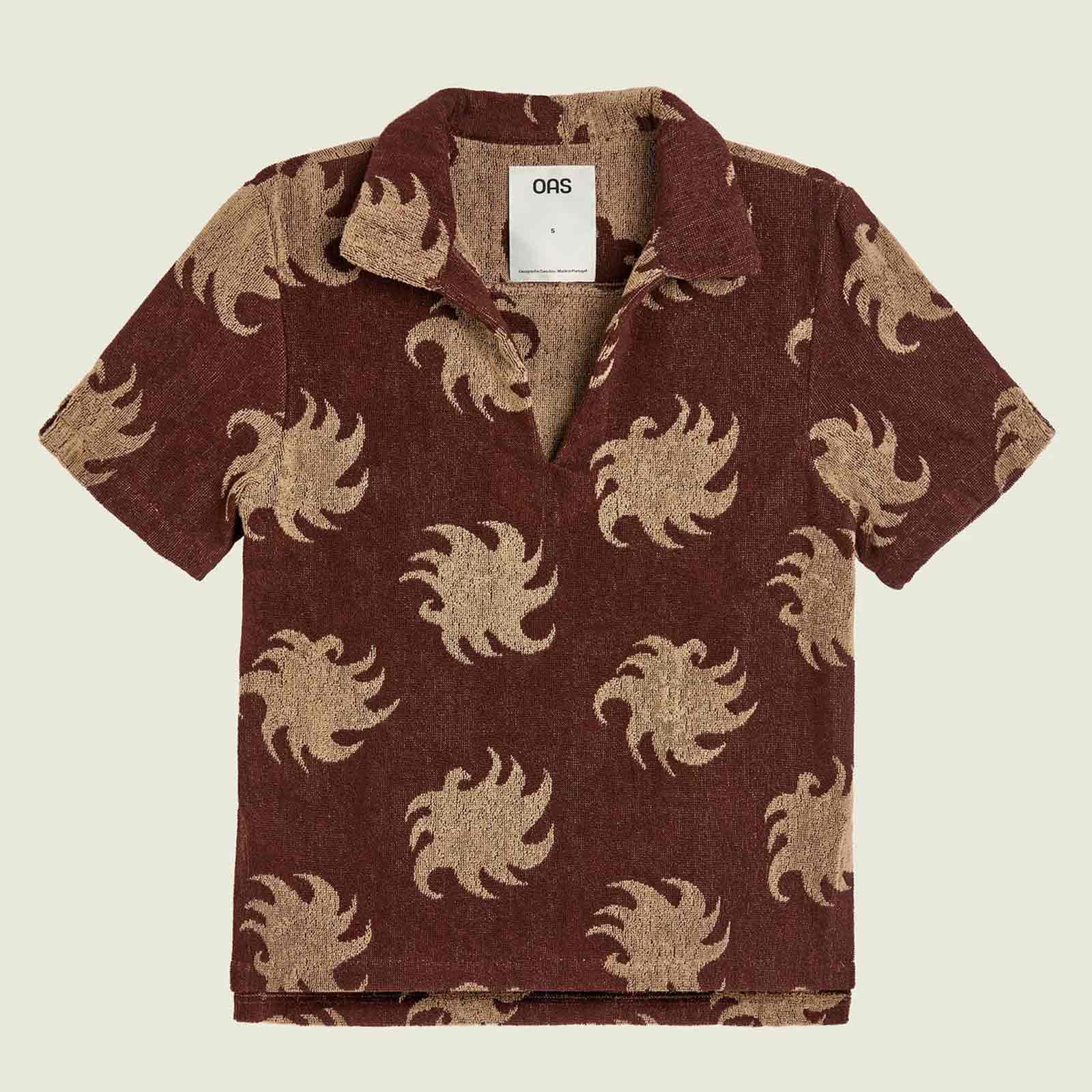 Jaffa Terry Shirt mocha ember