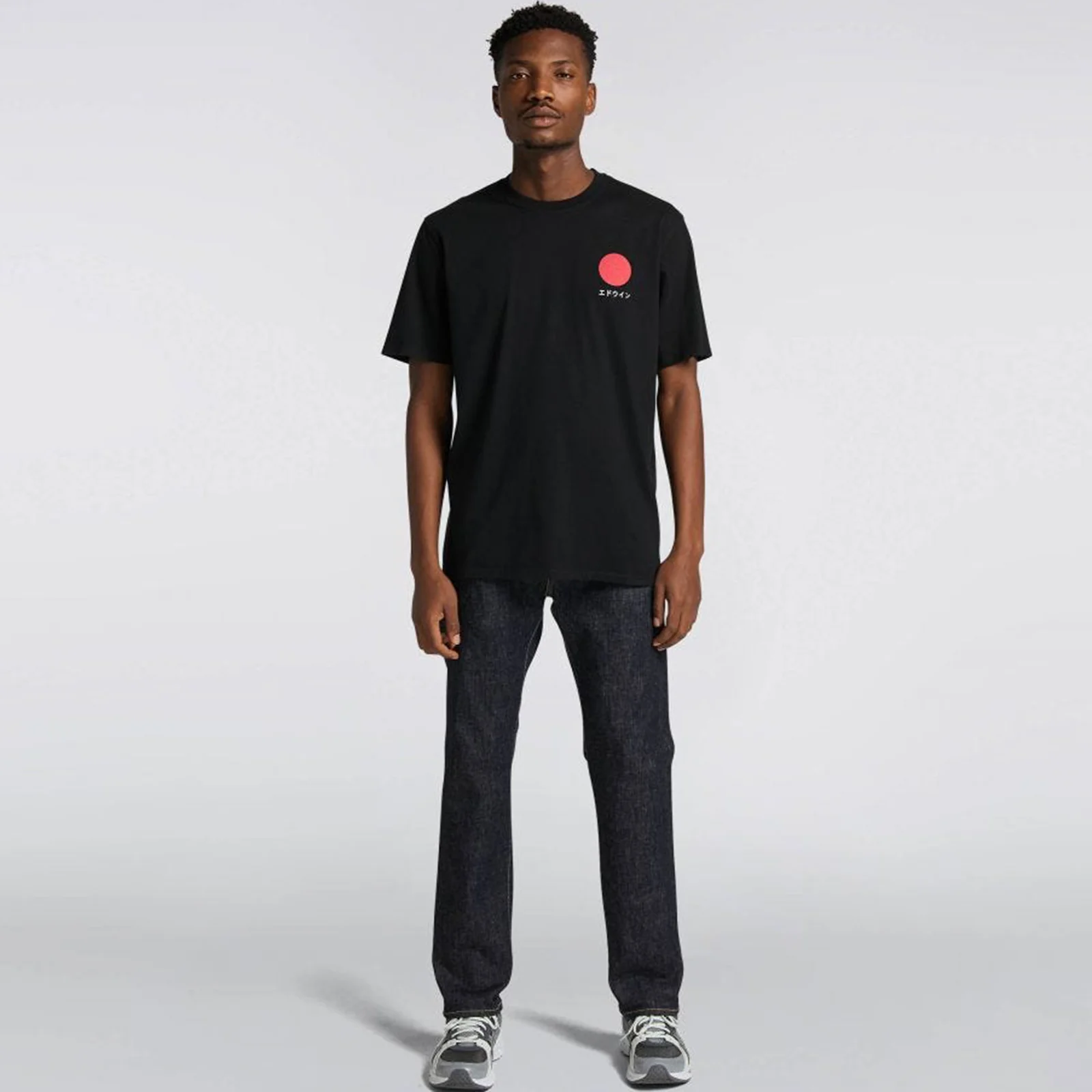 Japanese Sun TS Single Jersey black garment washed - Image 2