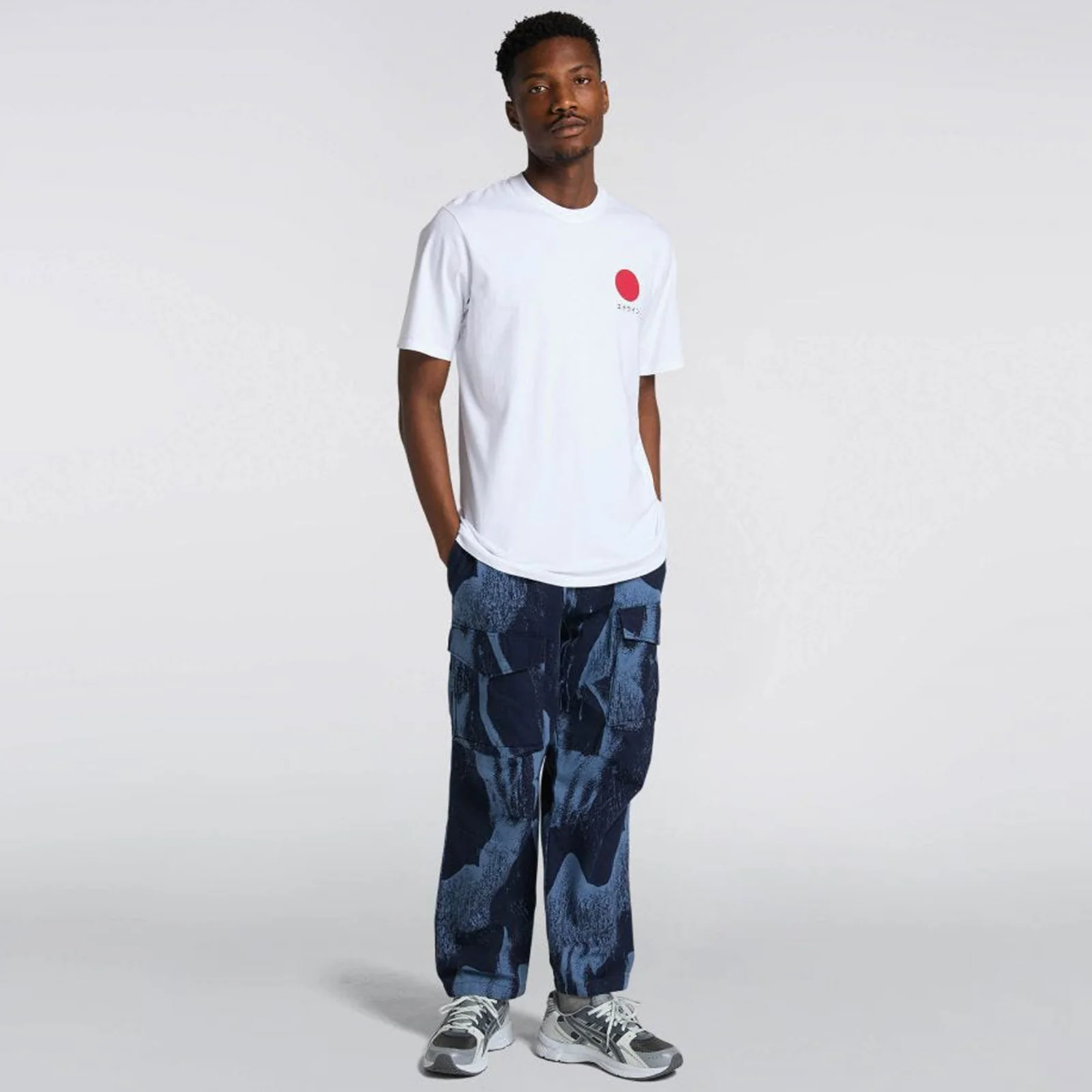 Japanese Sun TS Single Jersey white garment washed - Image 2