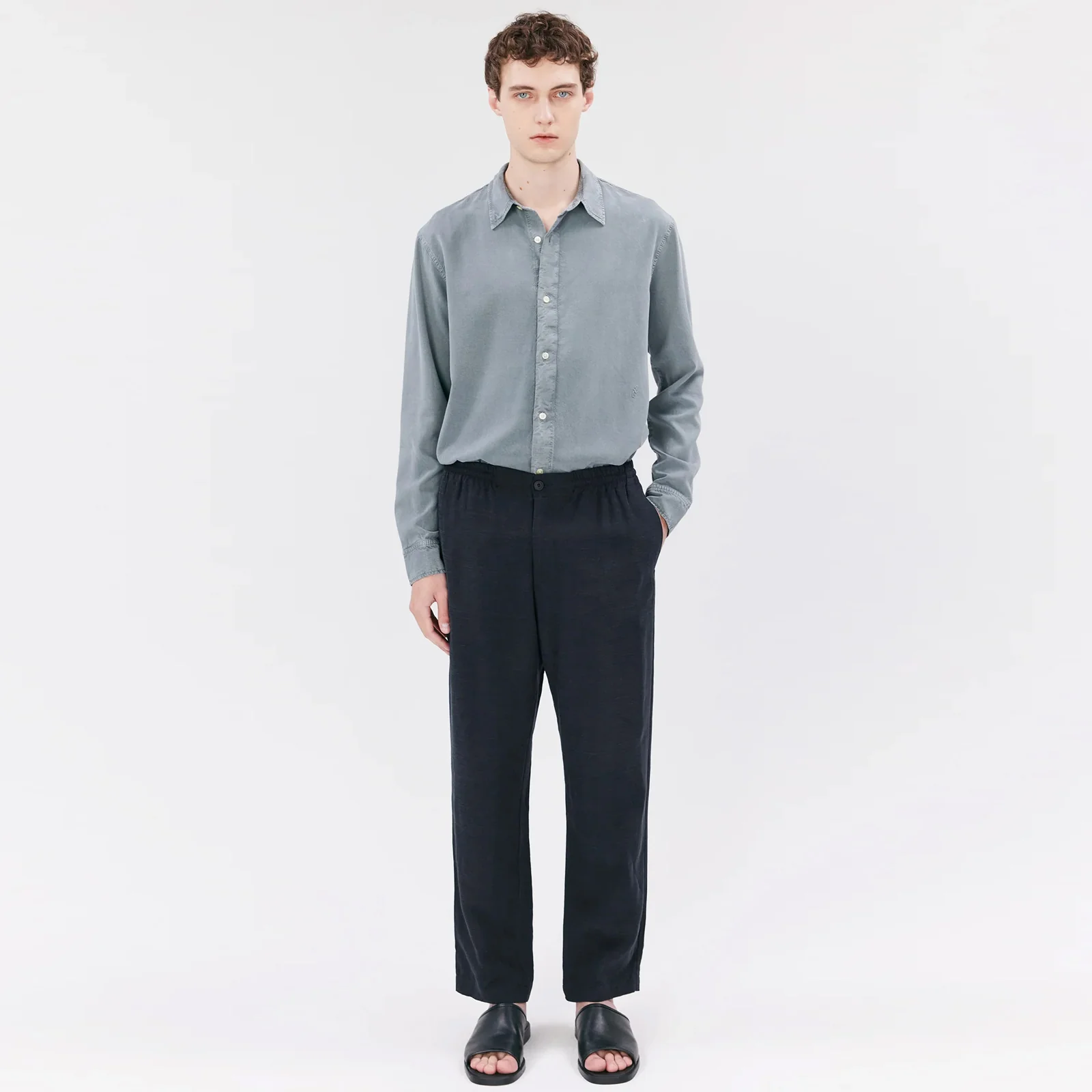 Johanson Linen Pant dark navy - Image 3