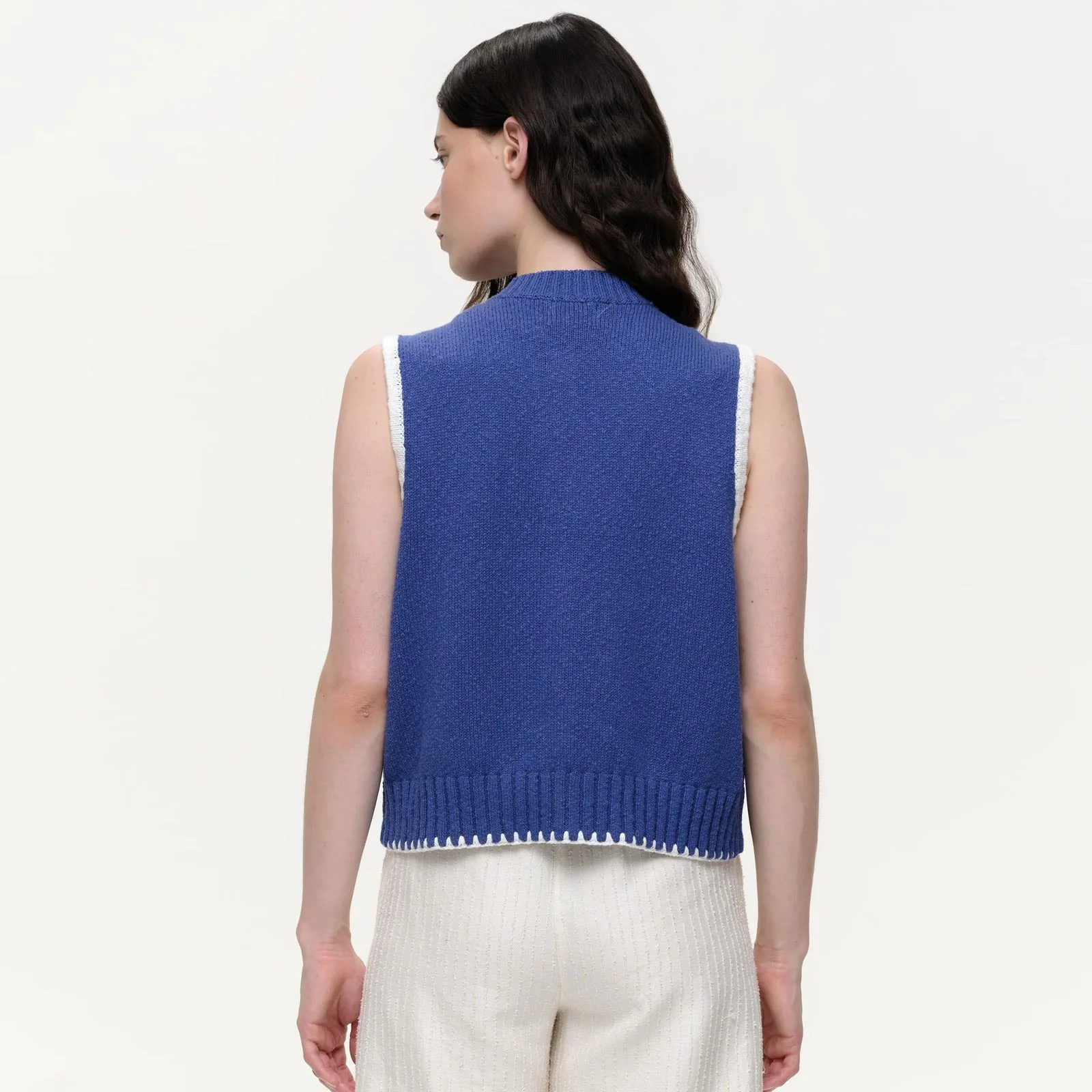 Kaata Sleeveless Cardigan electric blue - Image 2