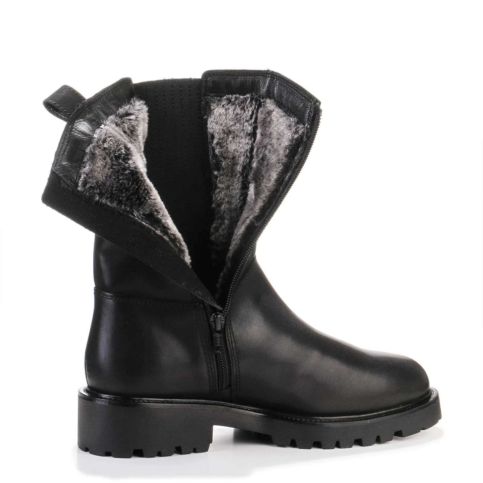 Kenova Zip Boot Fur Hi 5257 black - Image 5