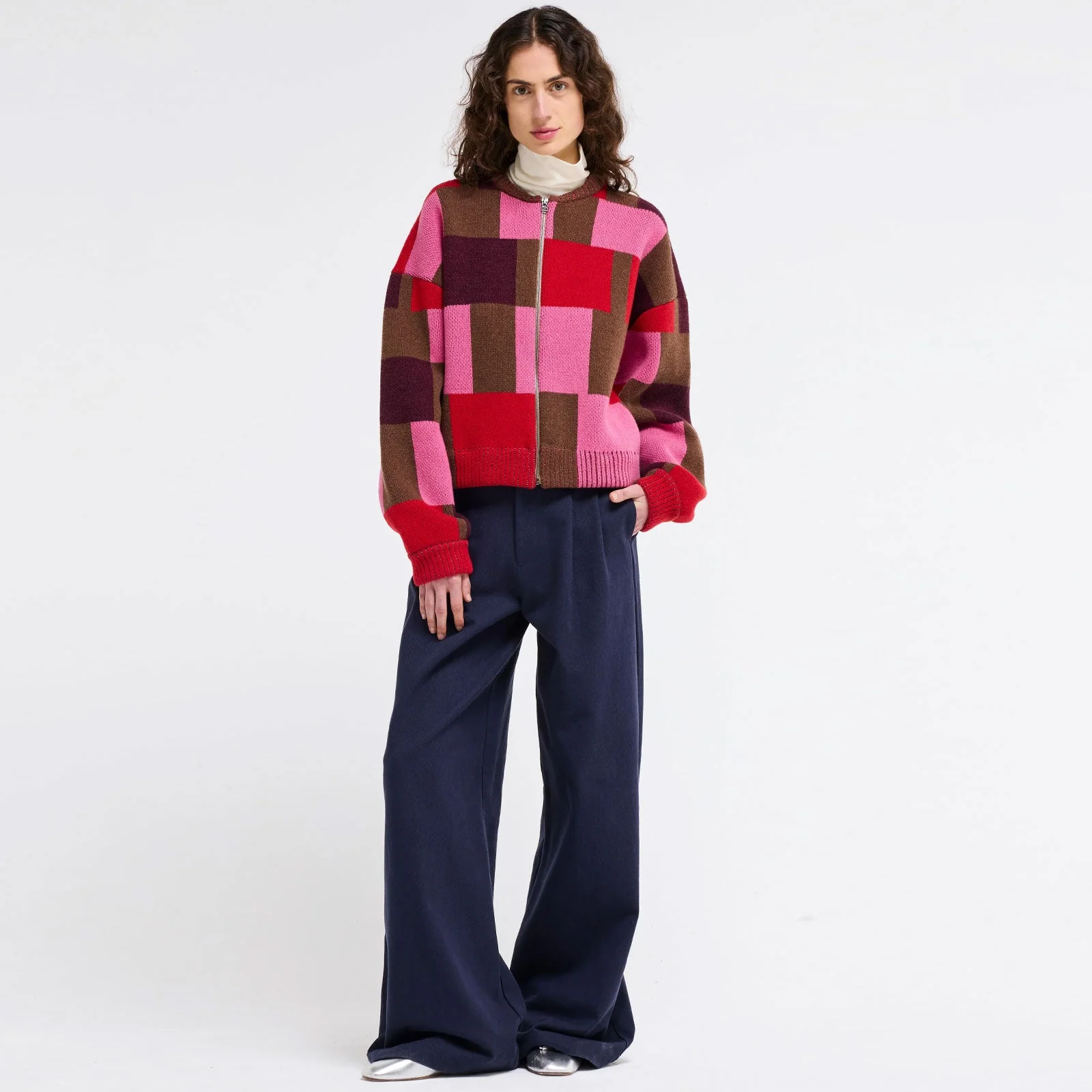 Kent Boxy-Fit Bomber Jacket pink - Image 4