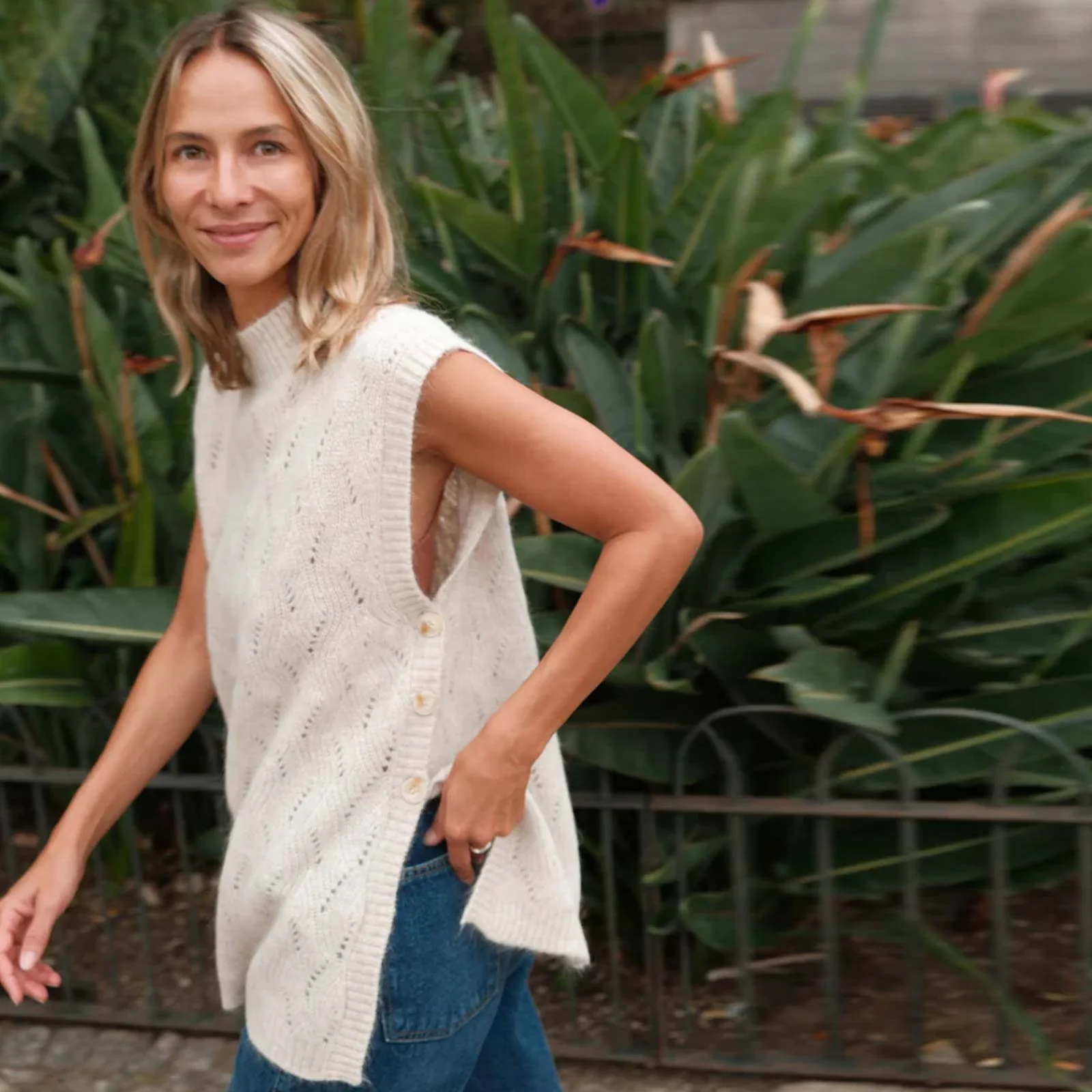 Knit Vest crudo - Image 2