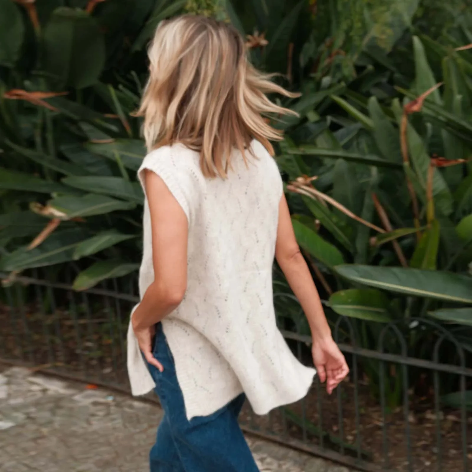 Knit Vest crudo - Image 3