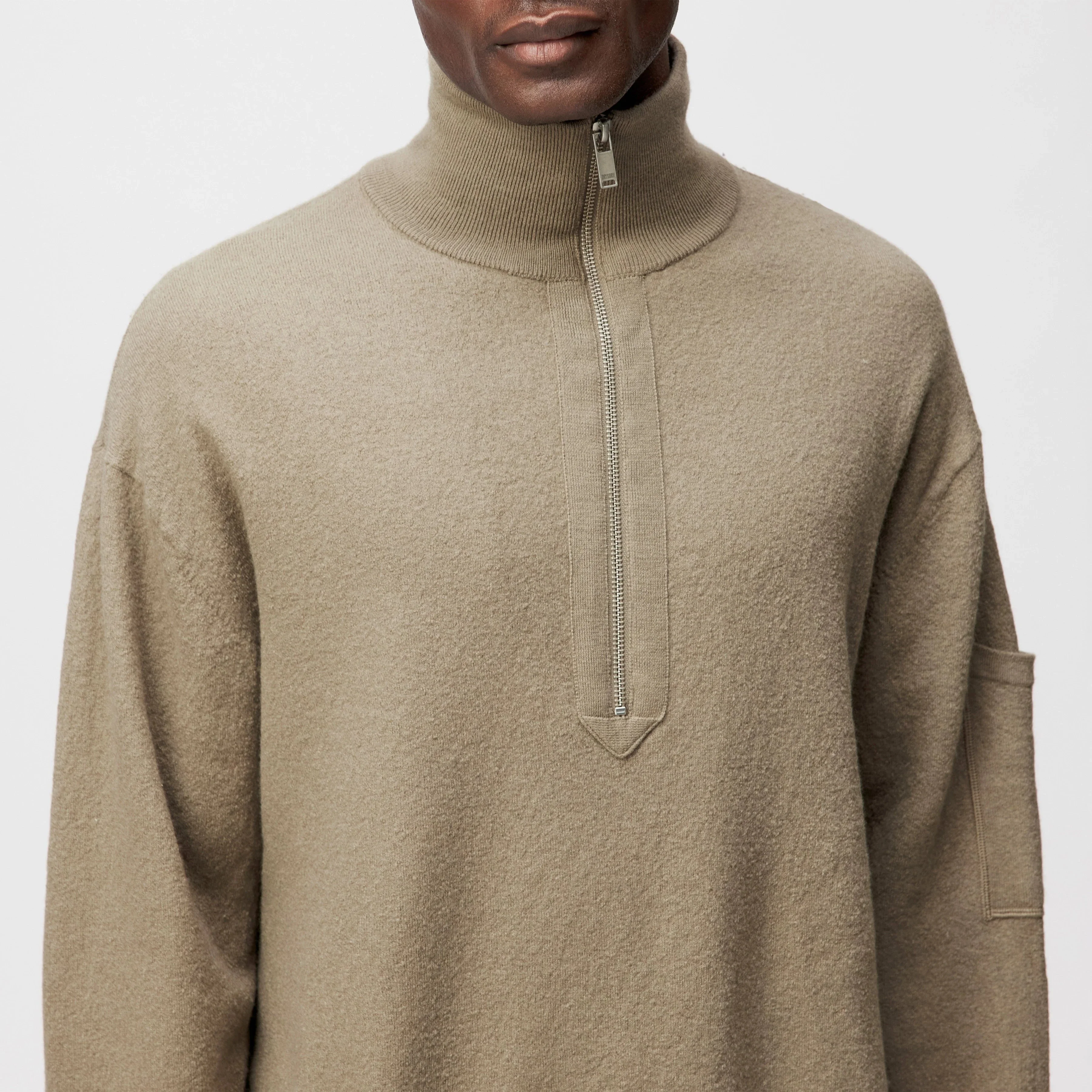 Kouper Half Zip Sweater 420222 fango - Image 6