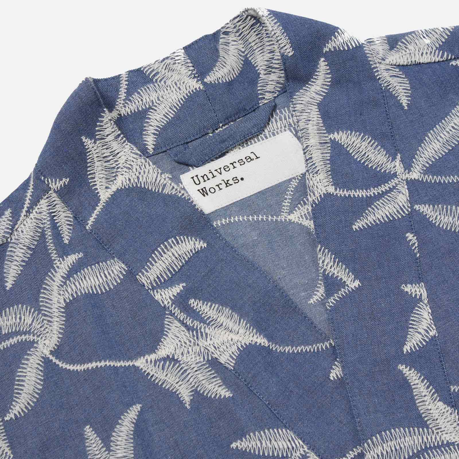 Kyoto Work Jacket Summer Jungle Cotton indigo - Image 5