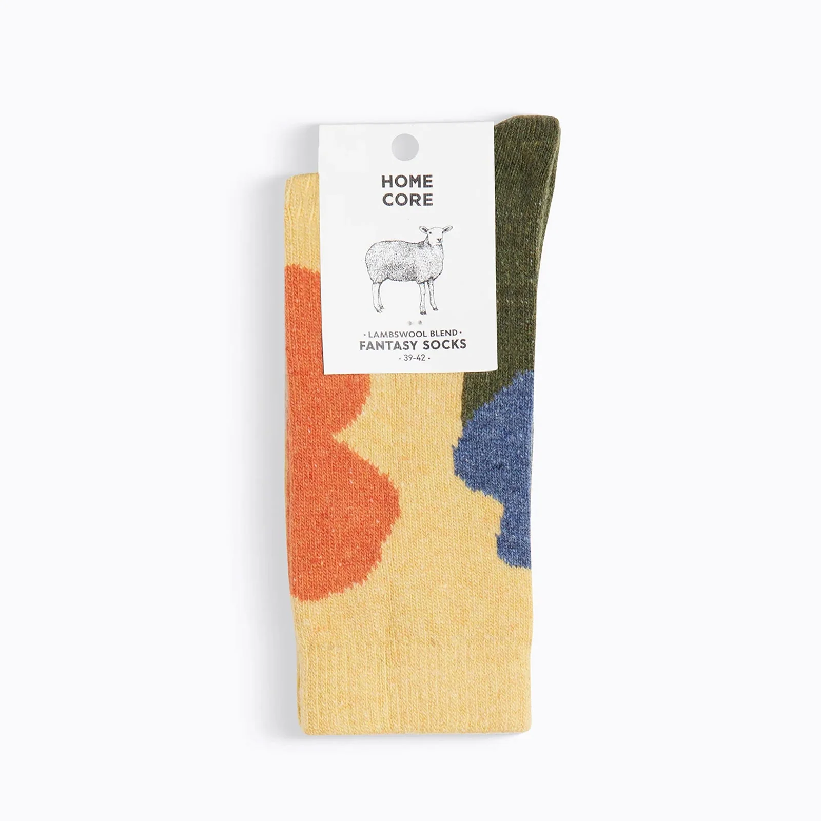 Lambswool Blend Fantasy Splotches Socks beige/multi