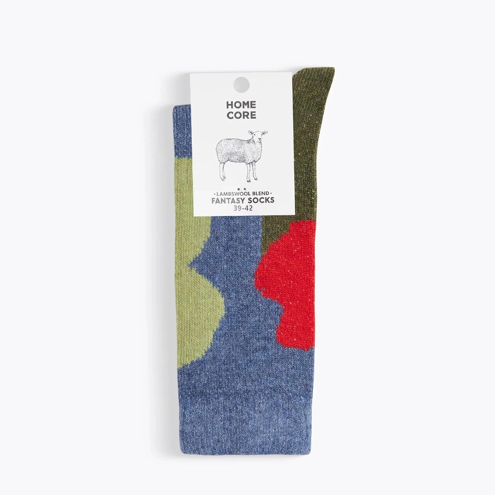Lambswool Blend Fantasy Splotches Socks navy/multi