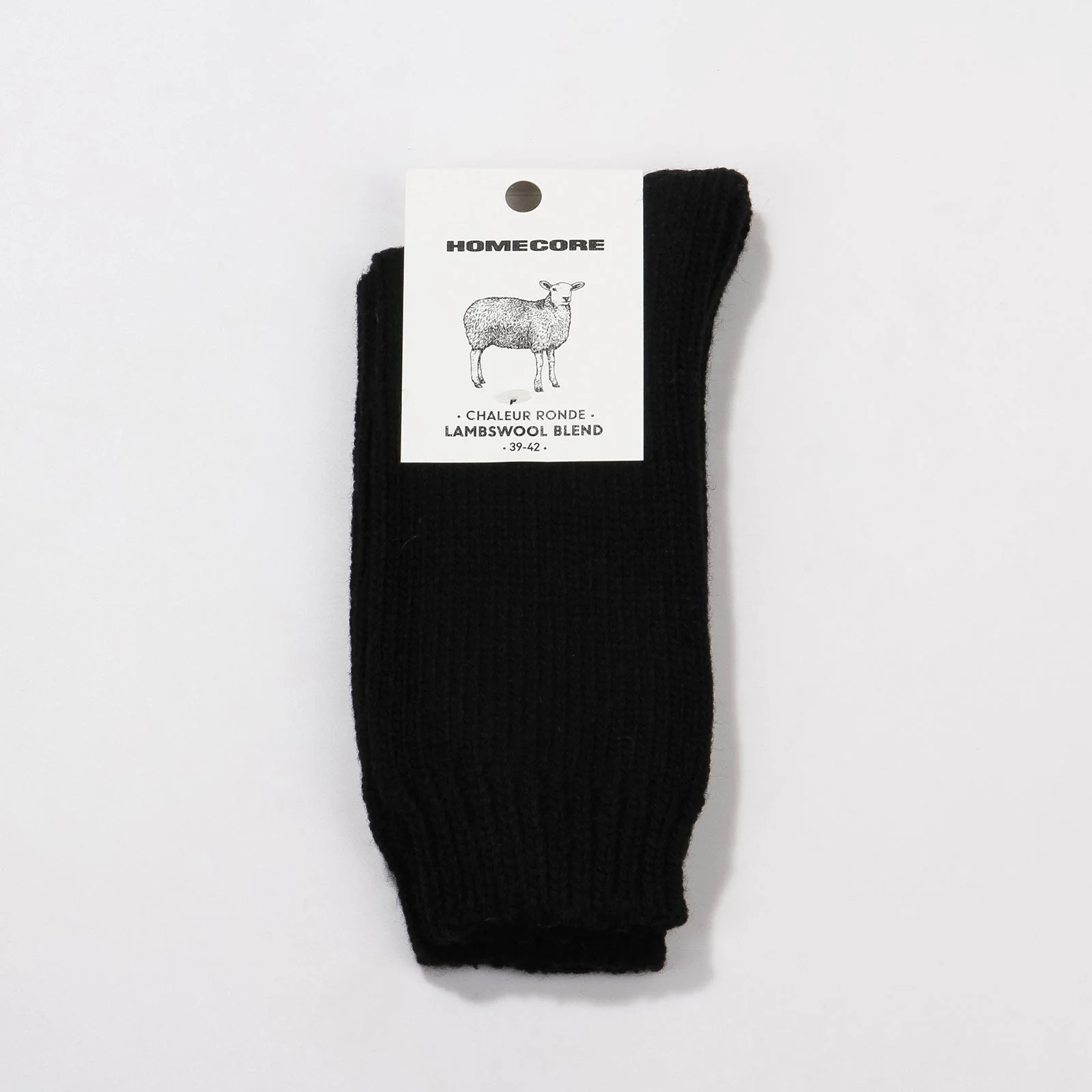 Lambswool Blend Socks black