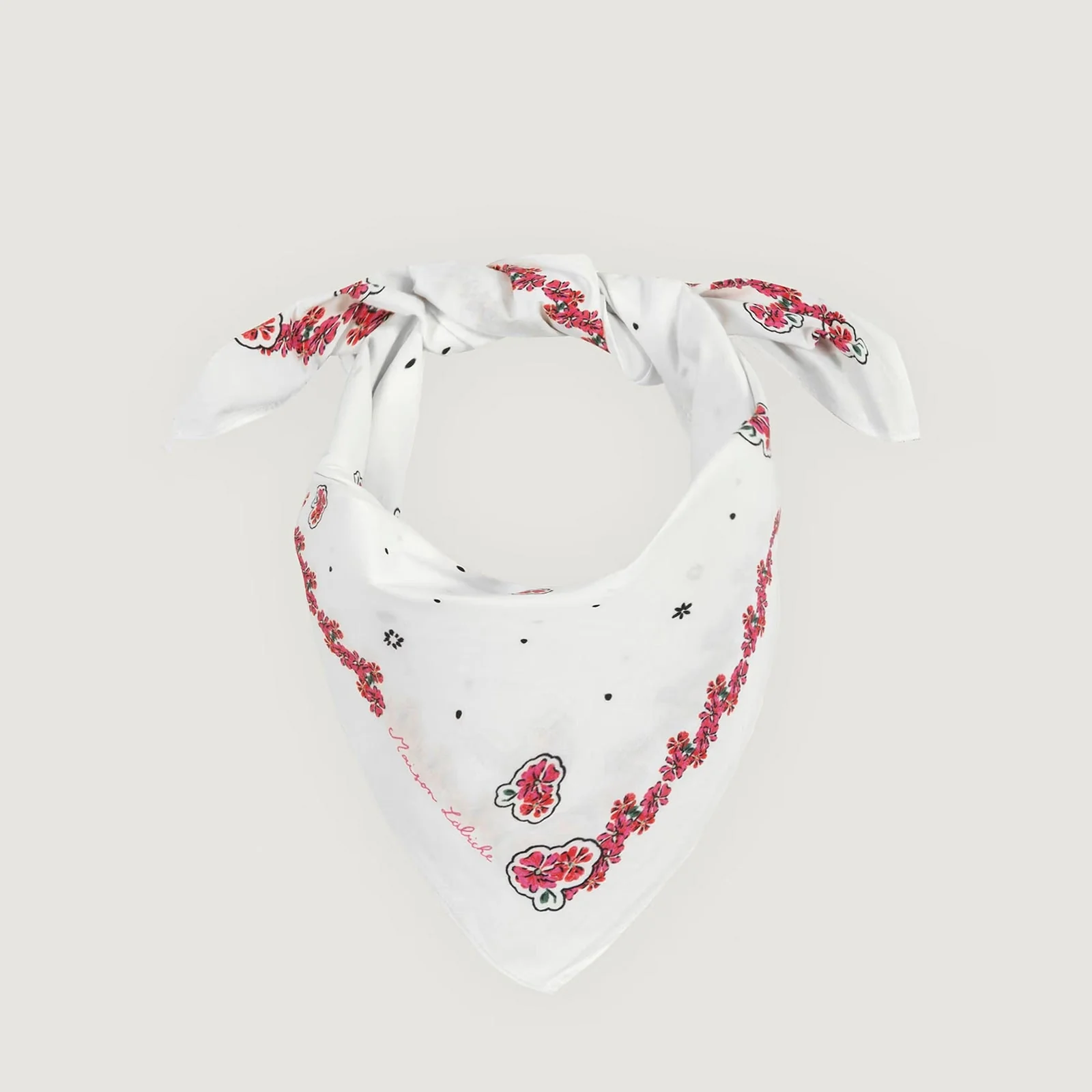 Lampue Bandana Flower flowers patch print