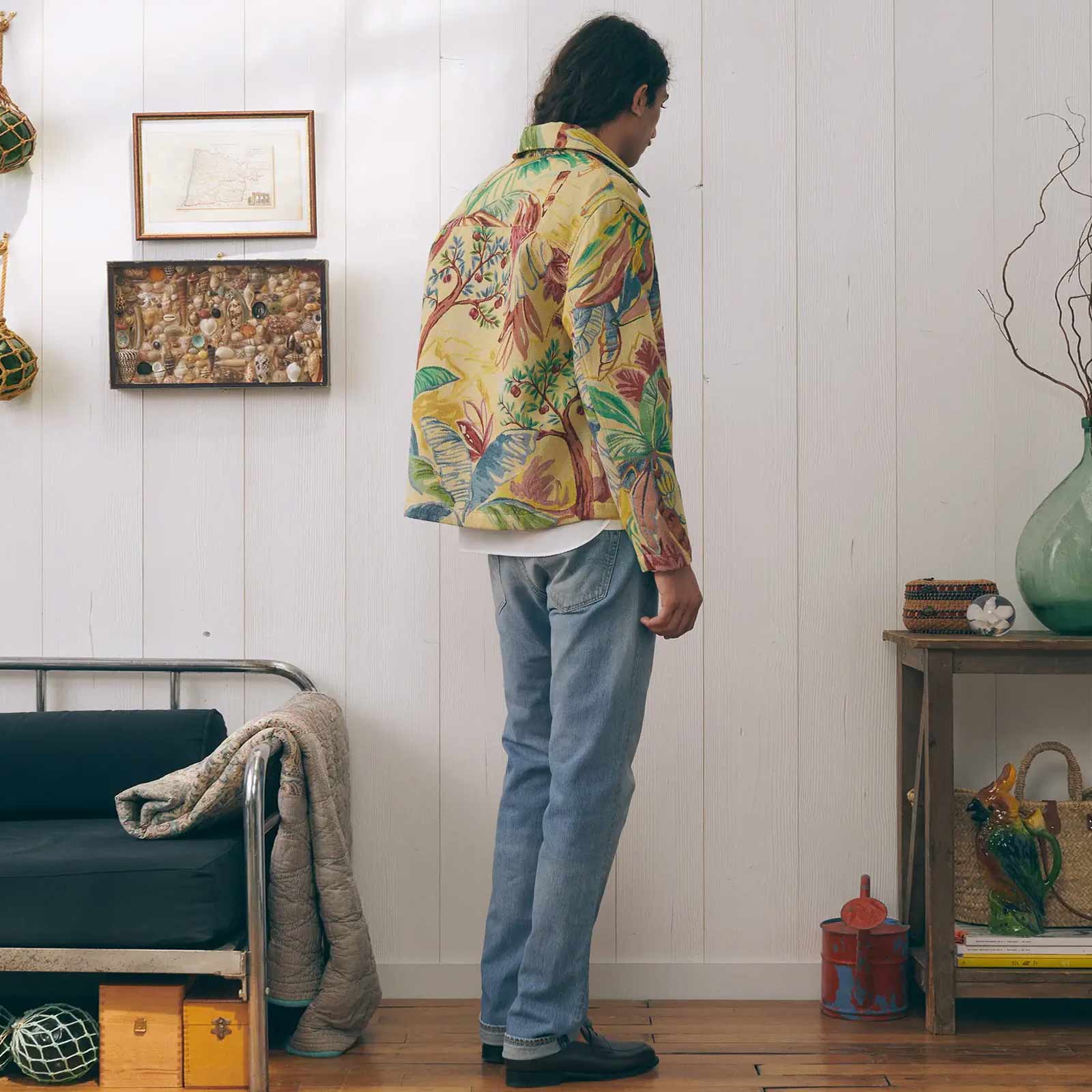 Le Monnier Overshirt palm tree jacq - Image 2