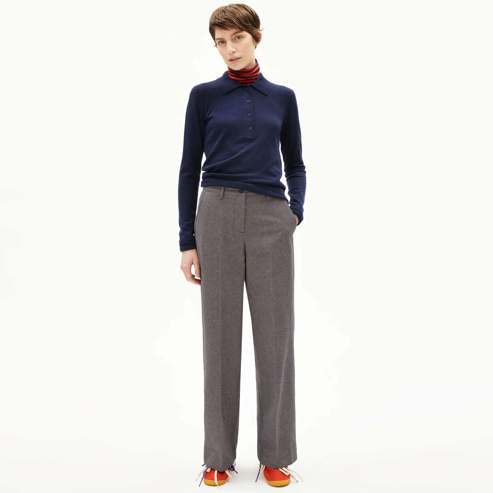 Leandraa Handaas Pants pure/tinted navy - Image 3
