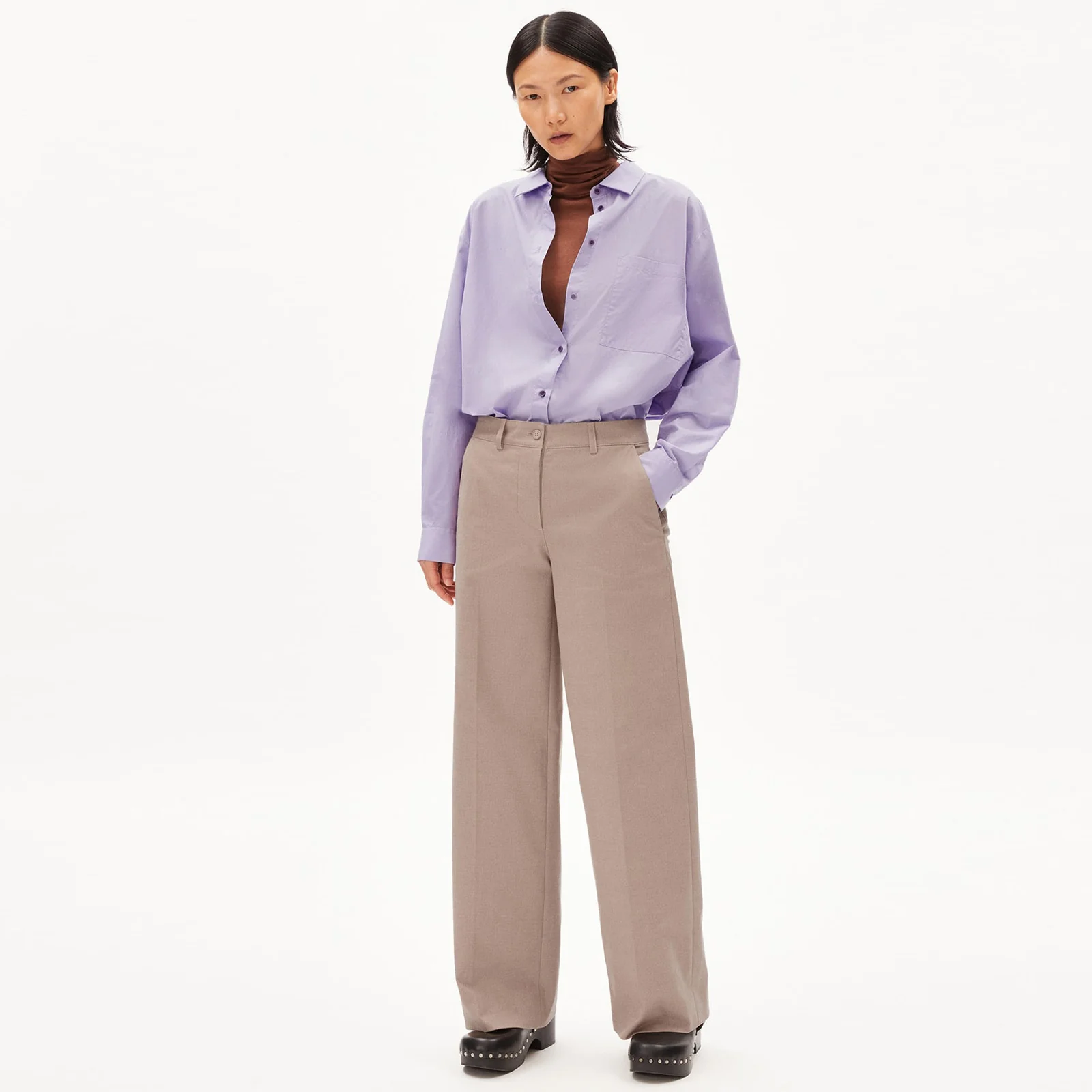 Leandraa Handraa Pants light caramel - Image 2