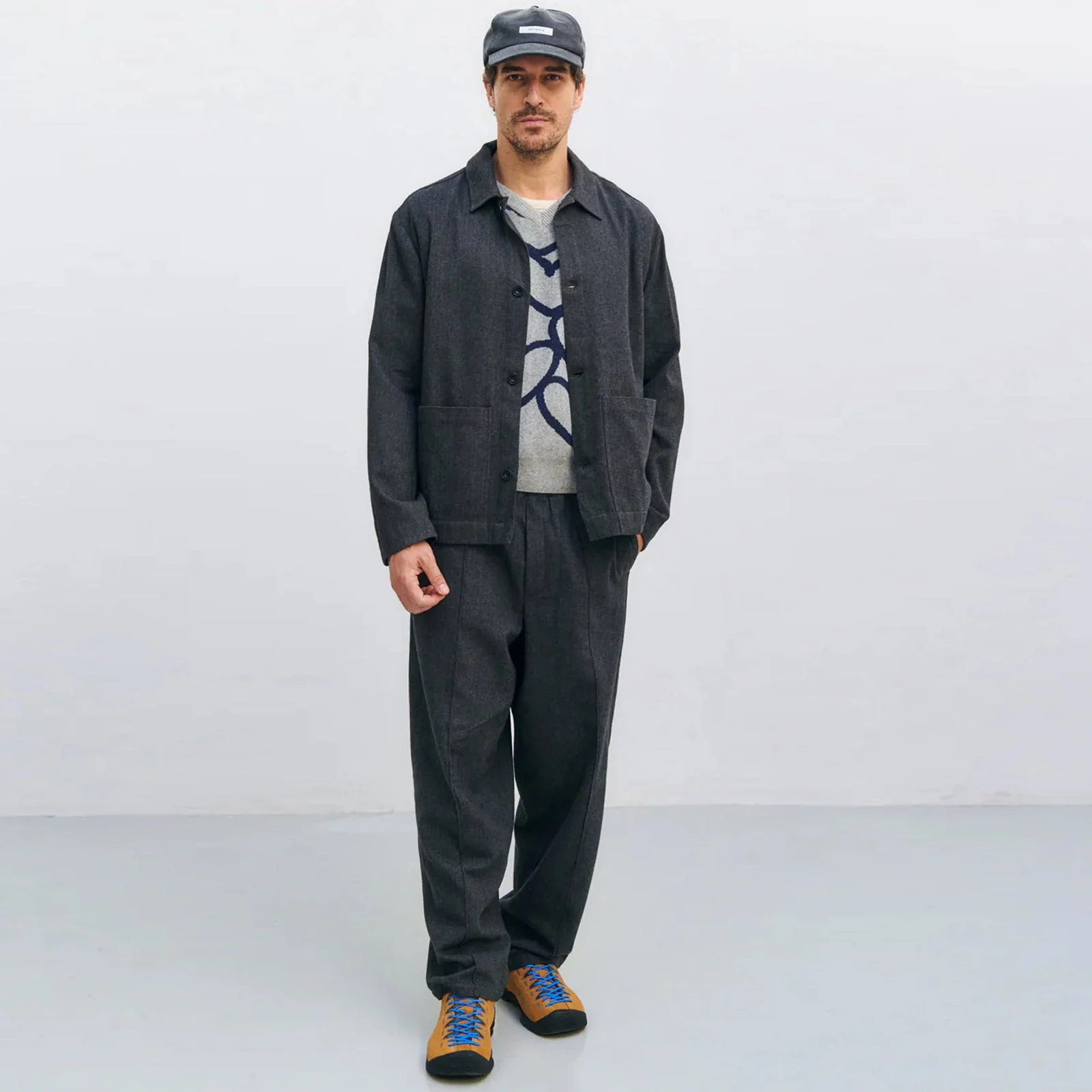 Light Overjacket herringbone grey - Image 3