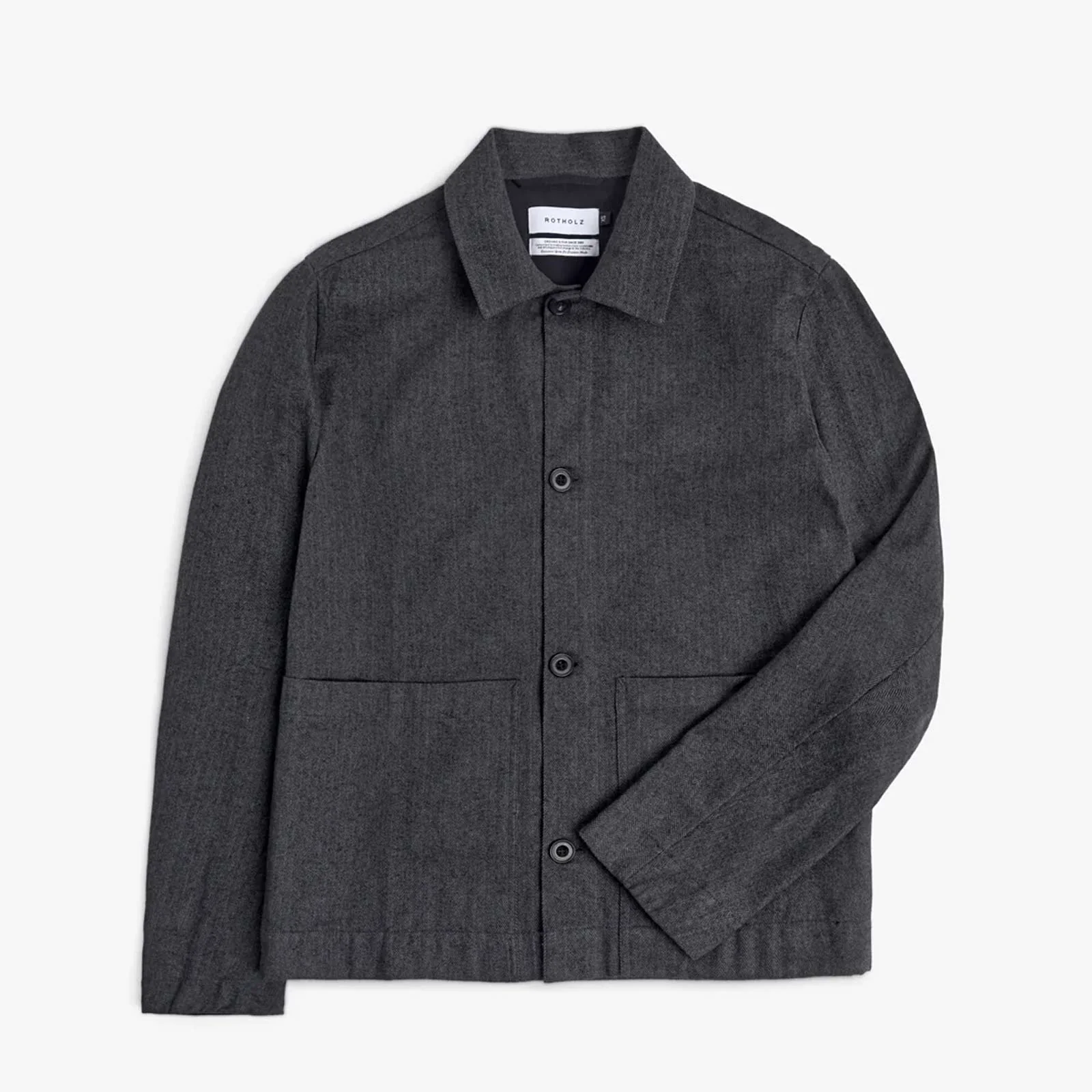 Light Overjacket herringbone grey - Image 5