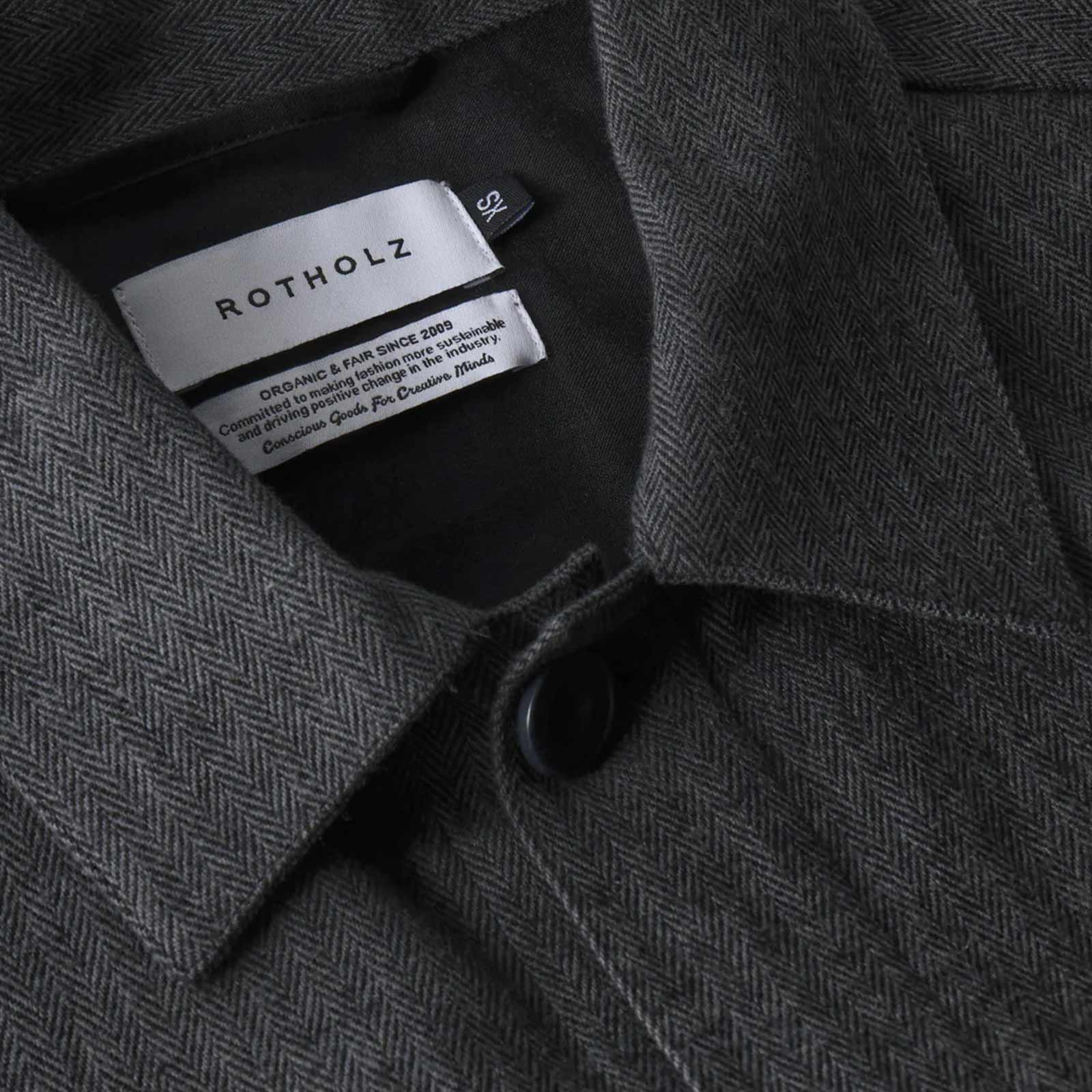 Light Overjacket herringbone grey - Image 6