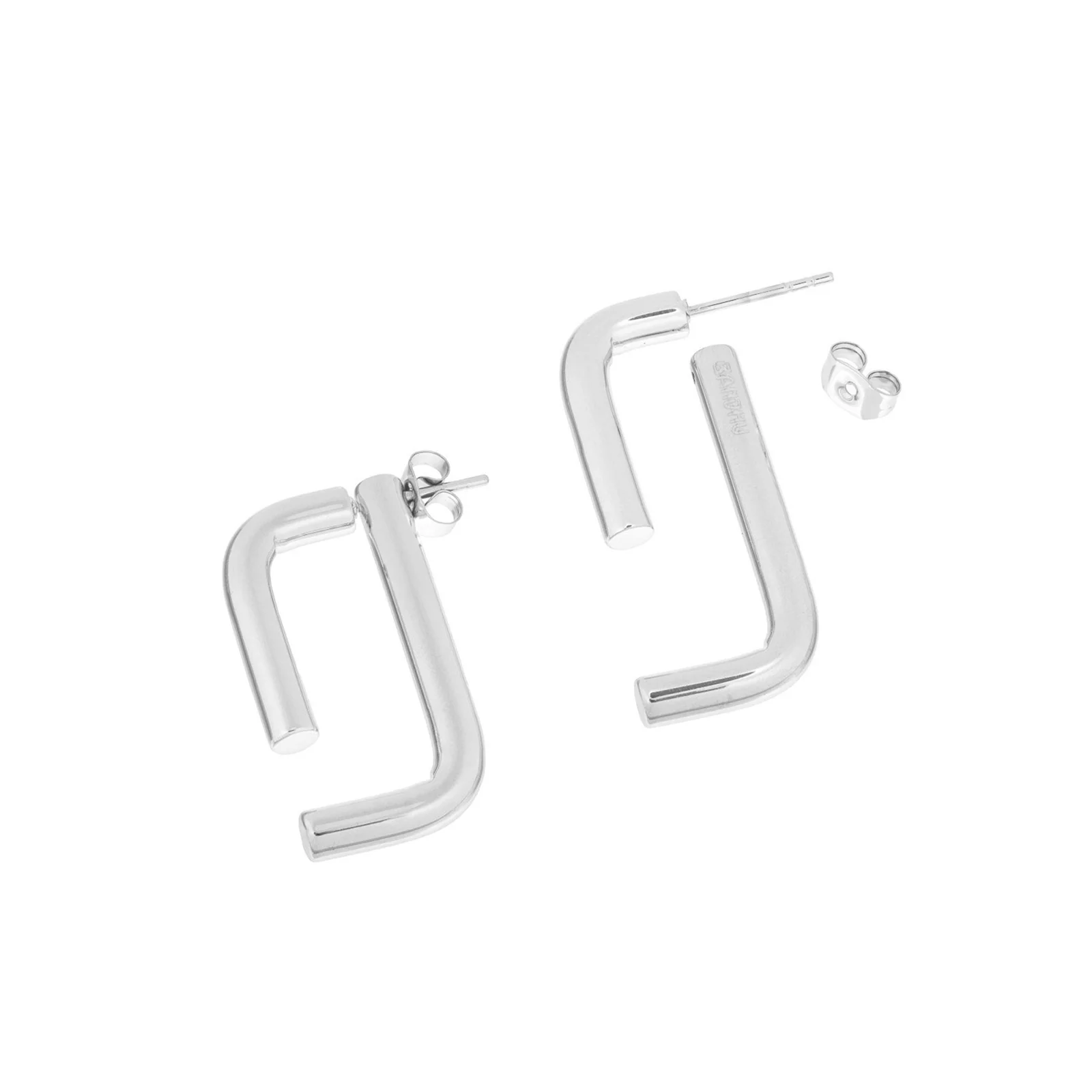 Linked Earrings silver - Image 2