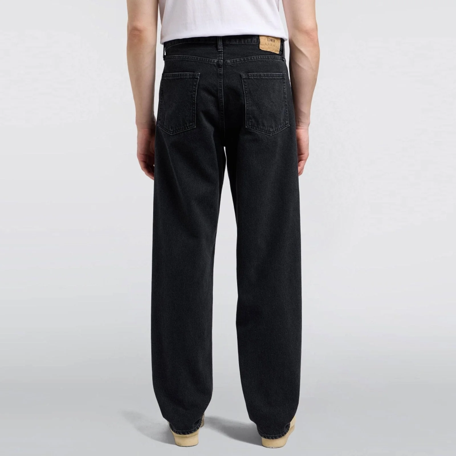 Loose Fit Kaihara Right Hand Black Denim 13oz black dark used - Image 2