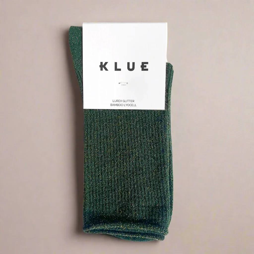 Lurex Glitter Socks green - Image 2