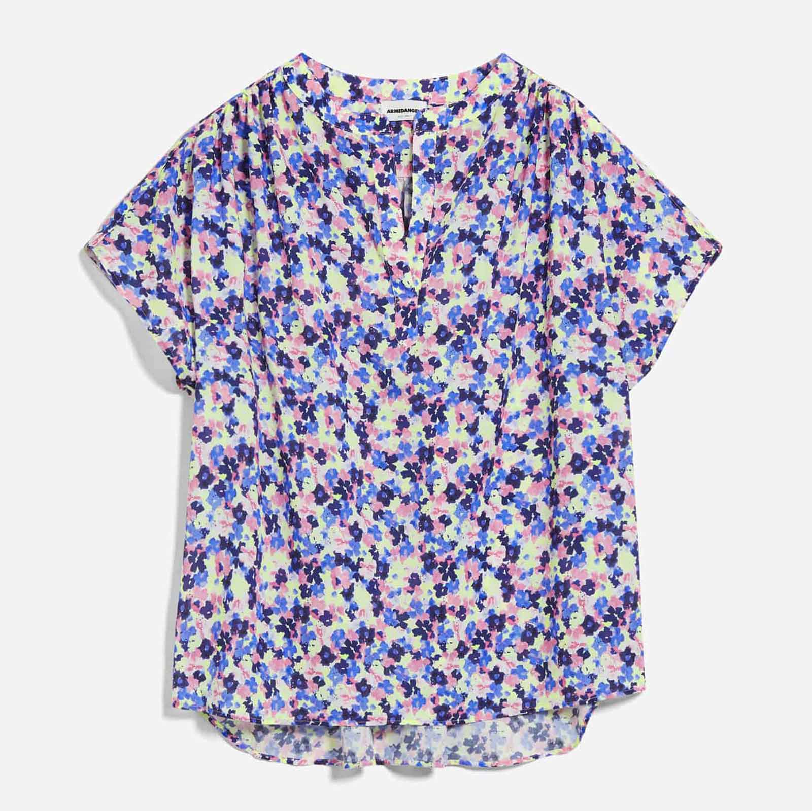 Maaike Multi Floral Blouse light lime - Image 4