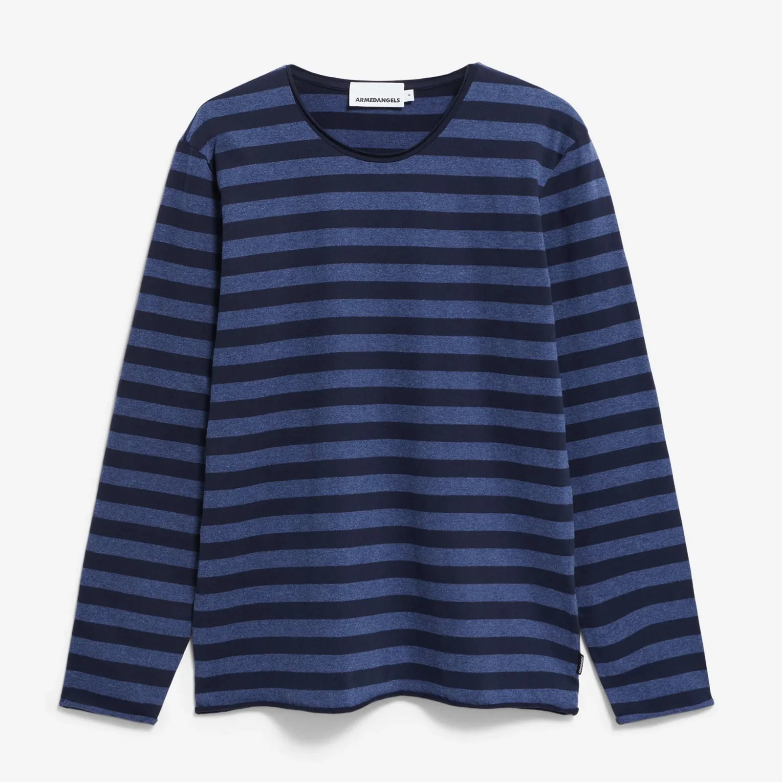 Maarkos LS Stripes Br Tee blue melange/night sky - Image 4