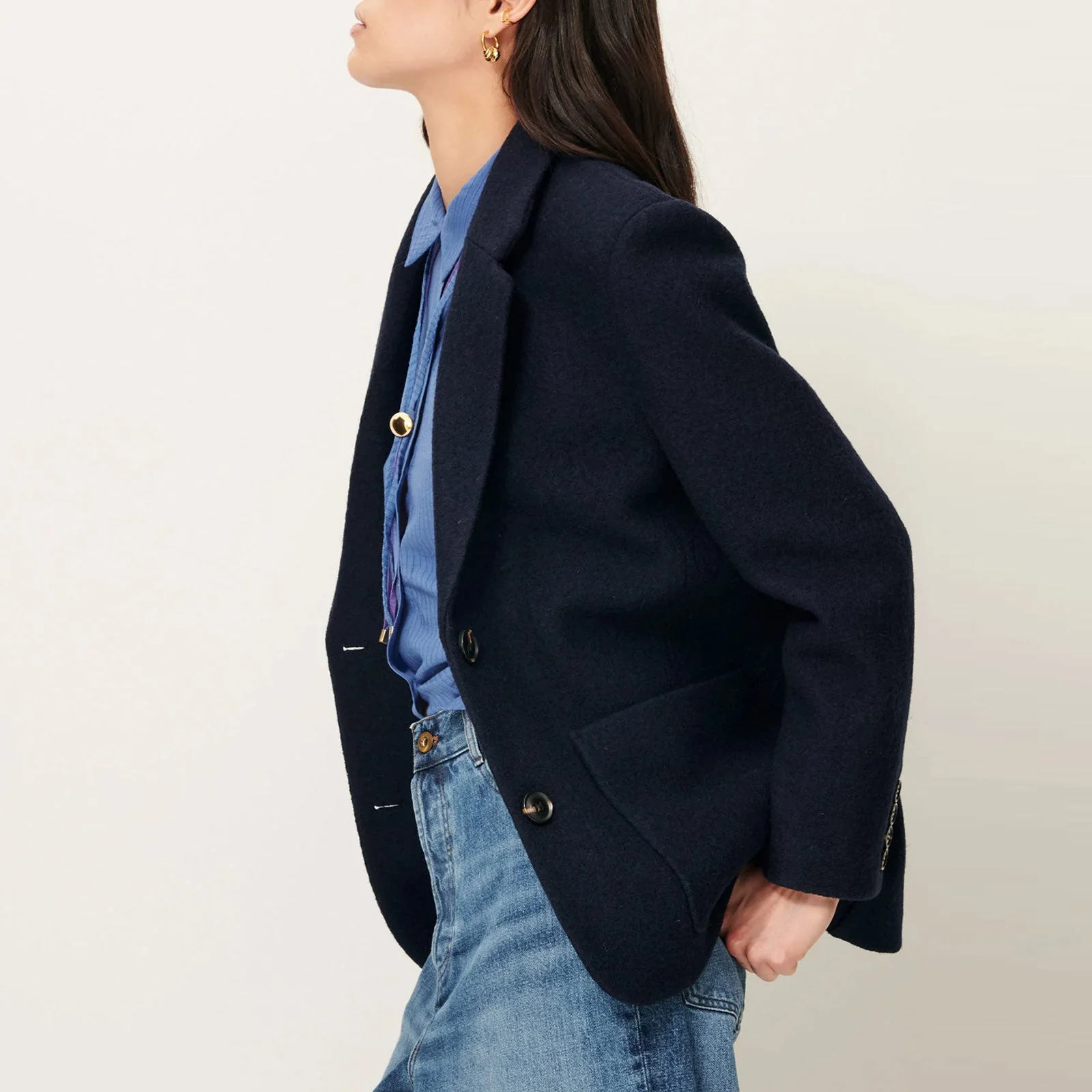 Madawool Wooly Jacket navy - Image 2