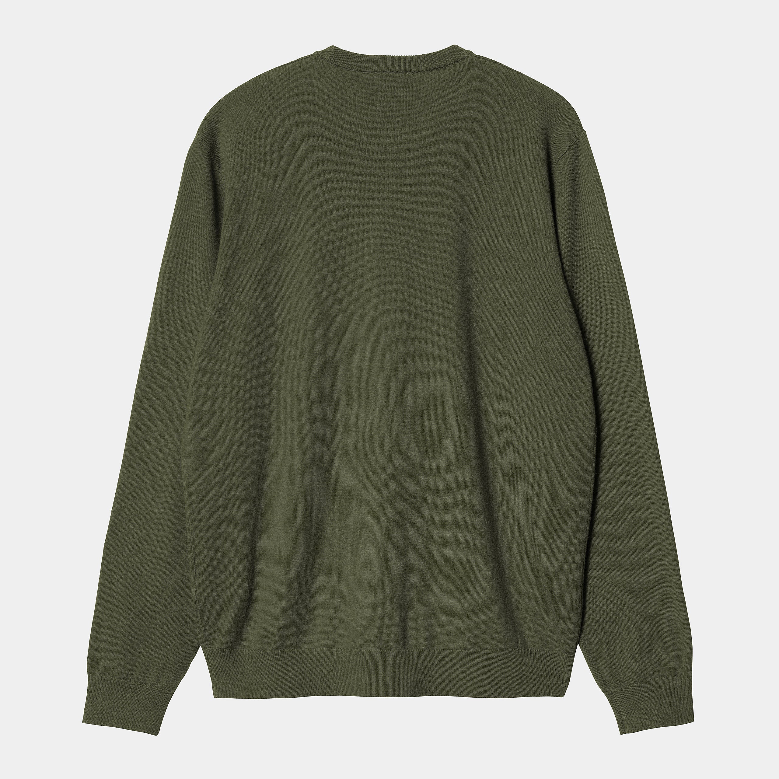Madison Lambswool Sweater tarragon/black - Image 2
