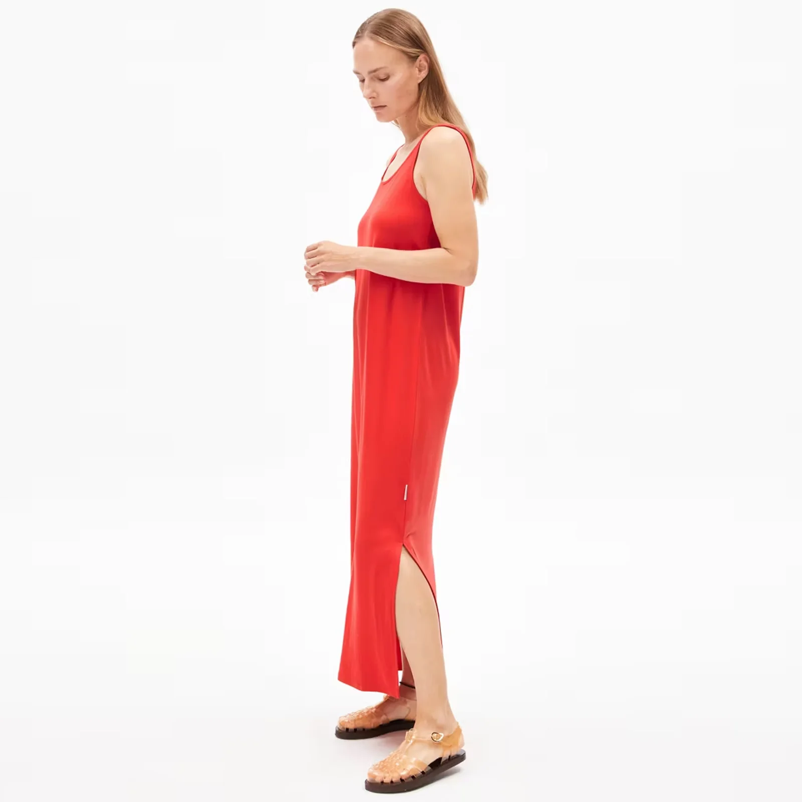 Maeliaa Solid Dress coral blush - Image 3