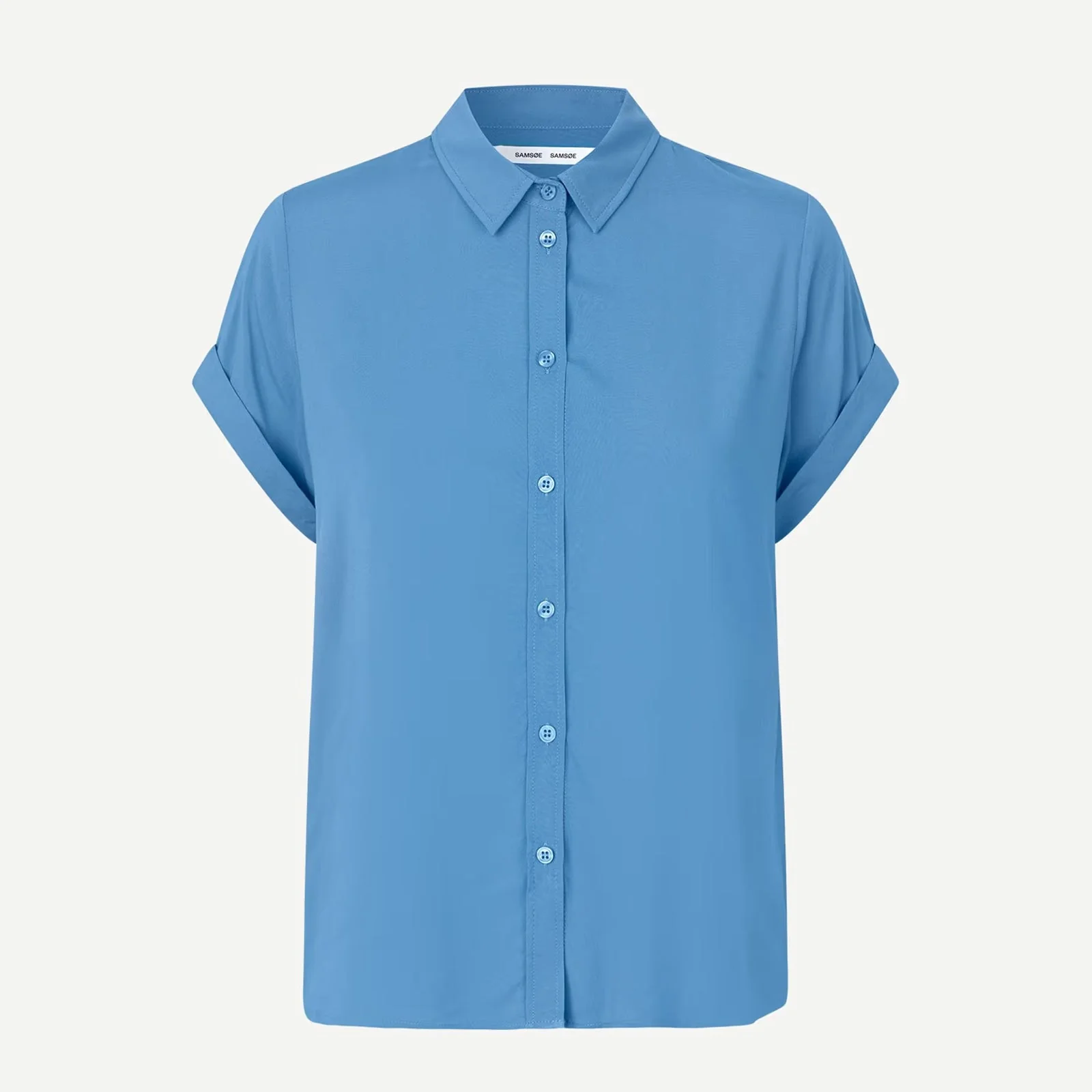 Majan SS Shirt 9942 blue jasper