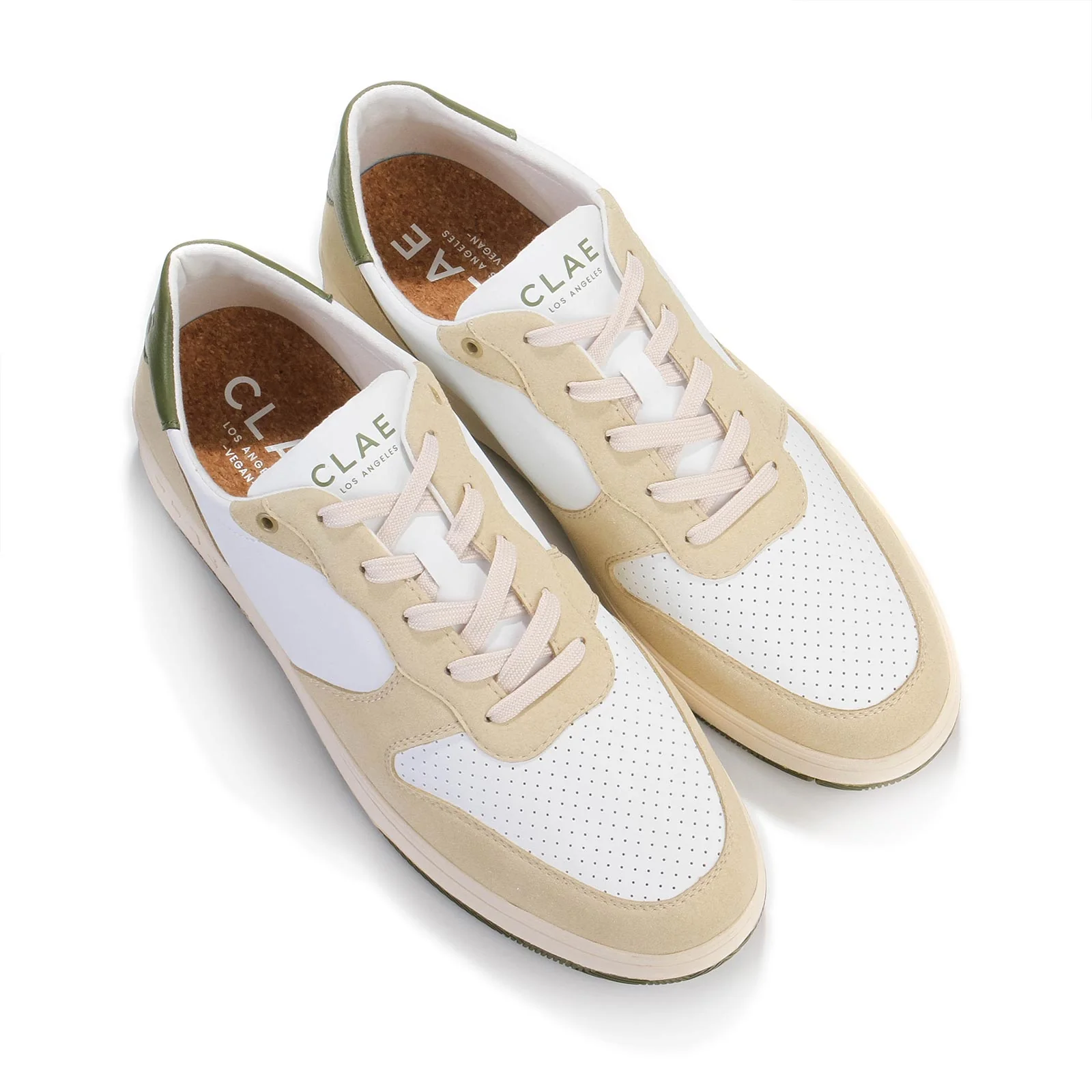Malone Vegan vanilla/white/olive - Image 4