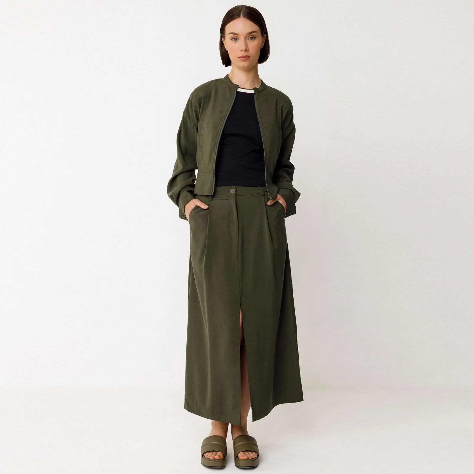 Maora Skirt bottle green - Image 4