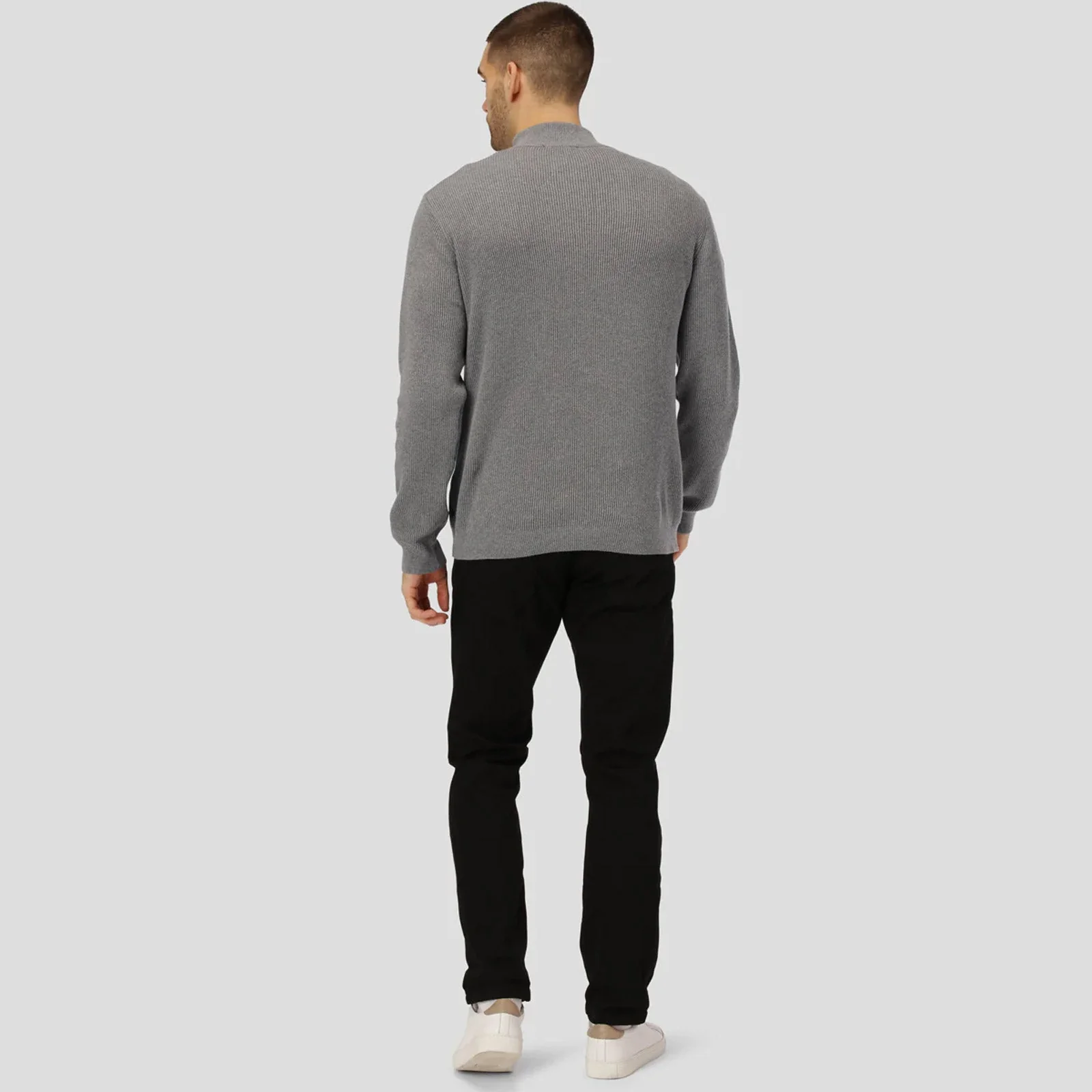 Mario Half Zip Jumper light grey mel - Image 2