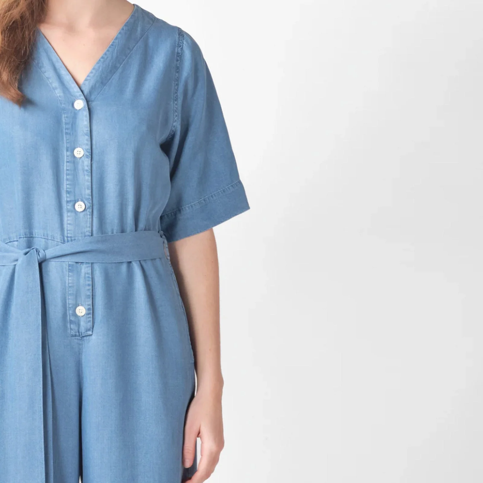 Marna Jumpsuit light blue chambrey - Image 3