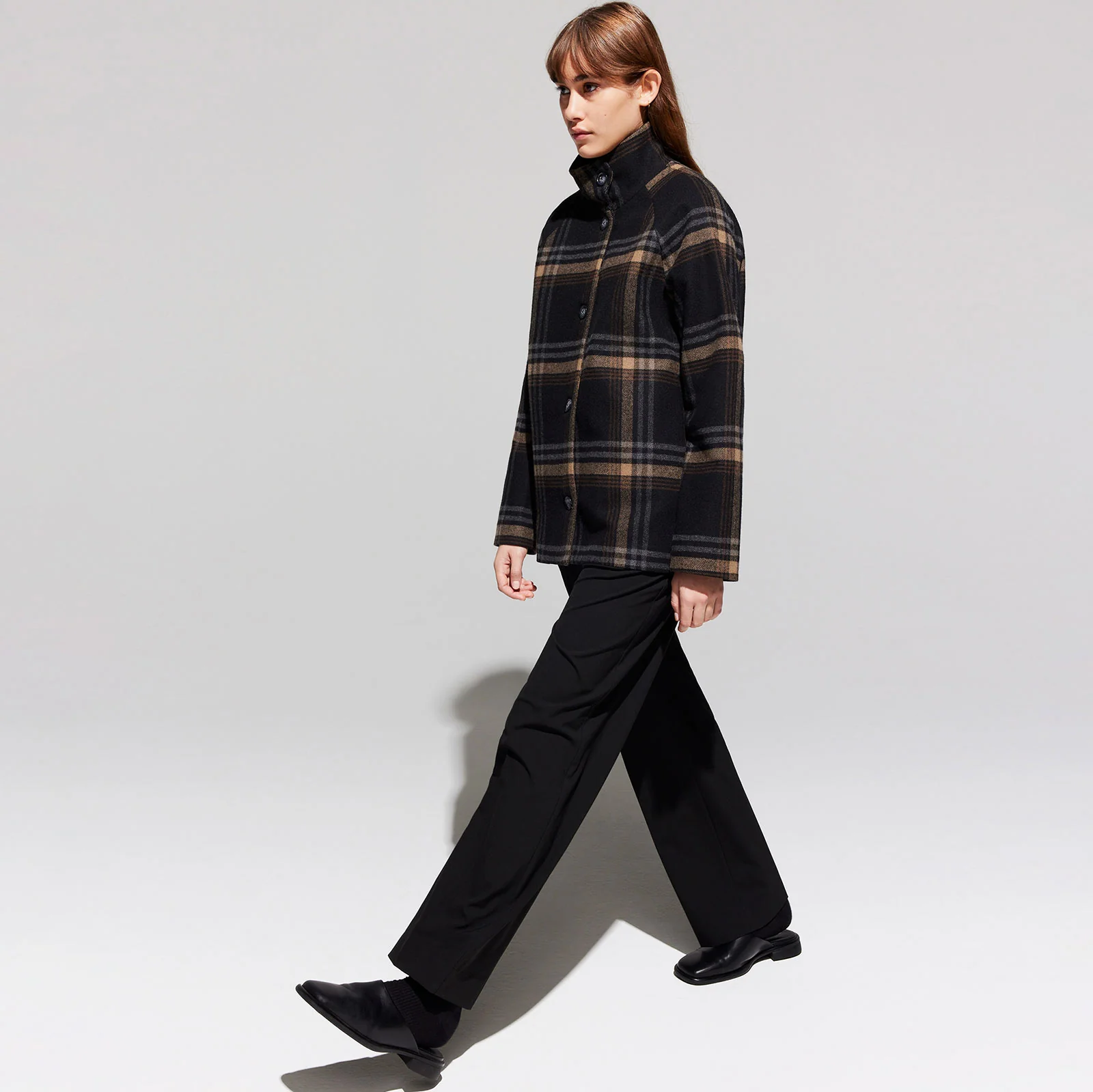Melvina Wool Jacket 310 brown check - Image 6