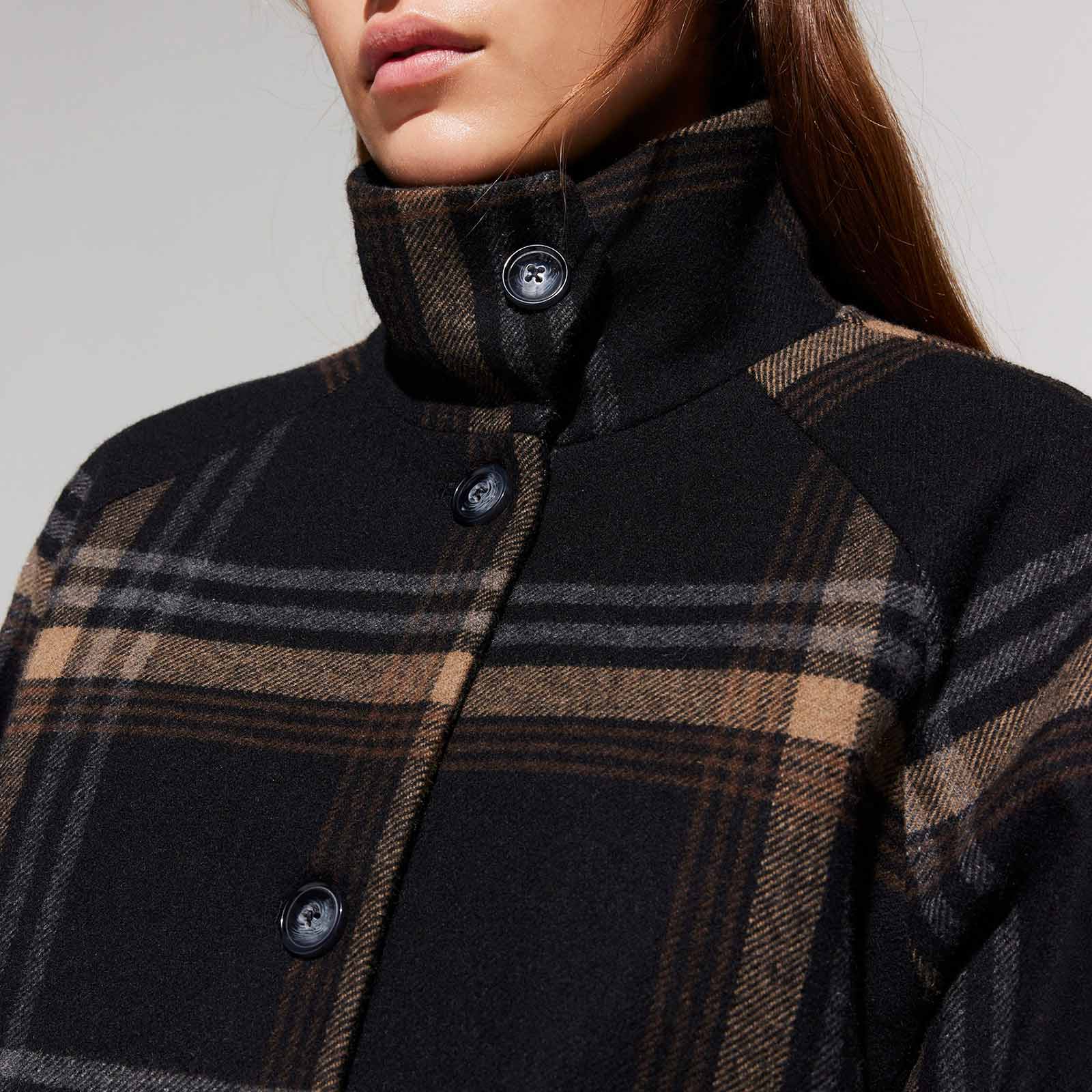 Melvina Wool Jacket 310 brown check - Image 9
