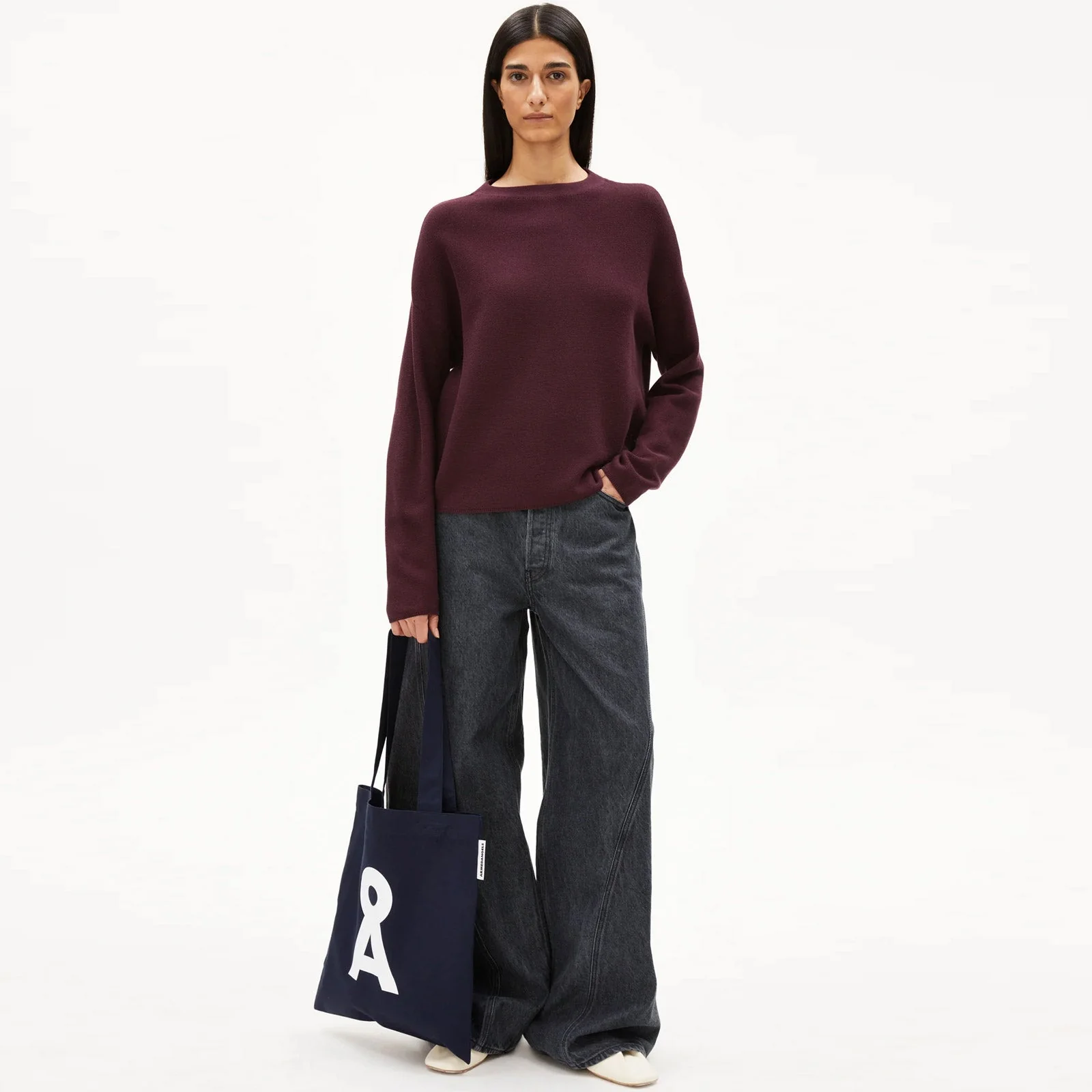 Merinaa Links Links Jumper dark cranberry - Image 3