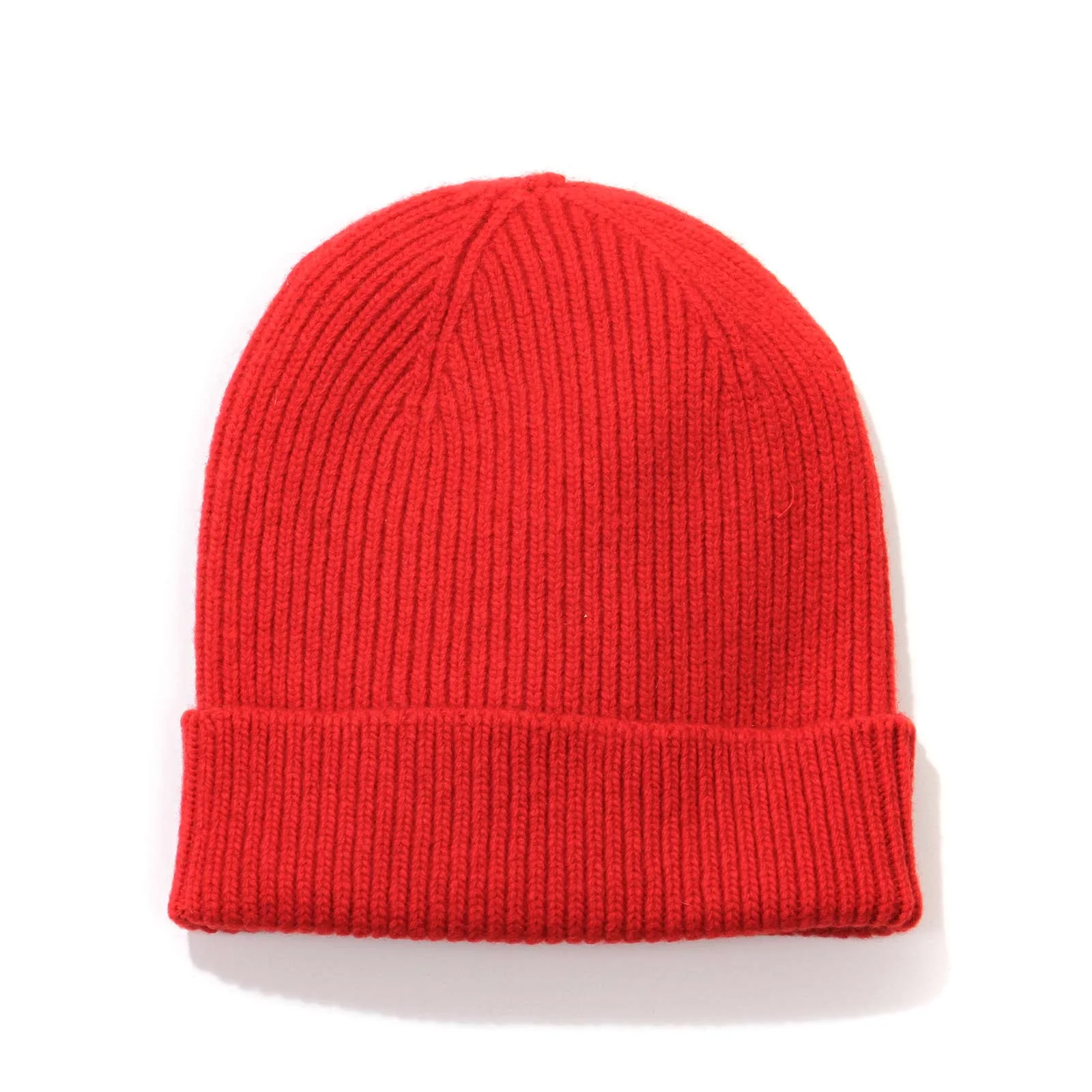 Merino Wool Beanie scarlet red