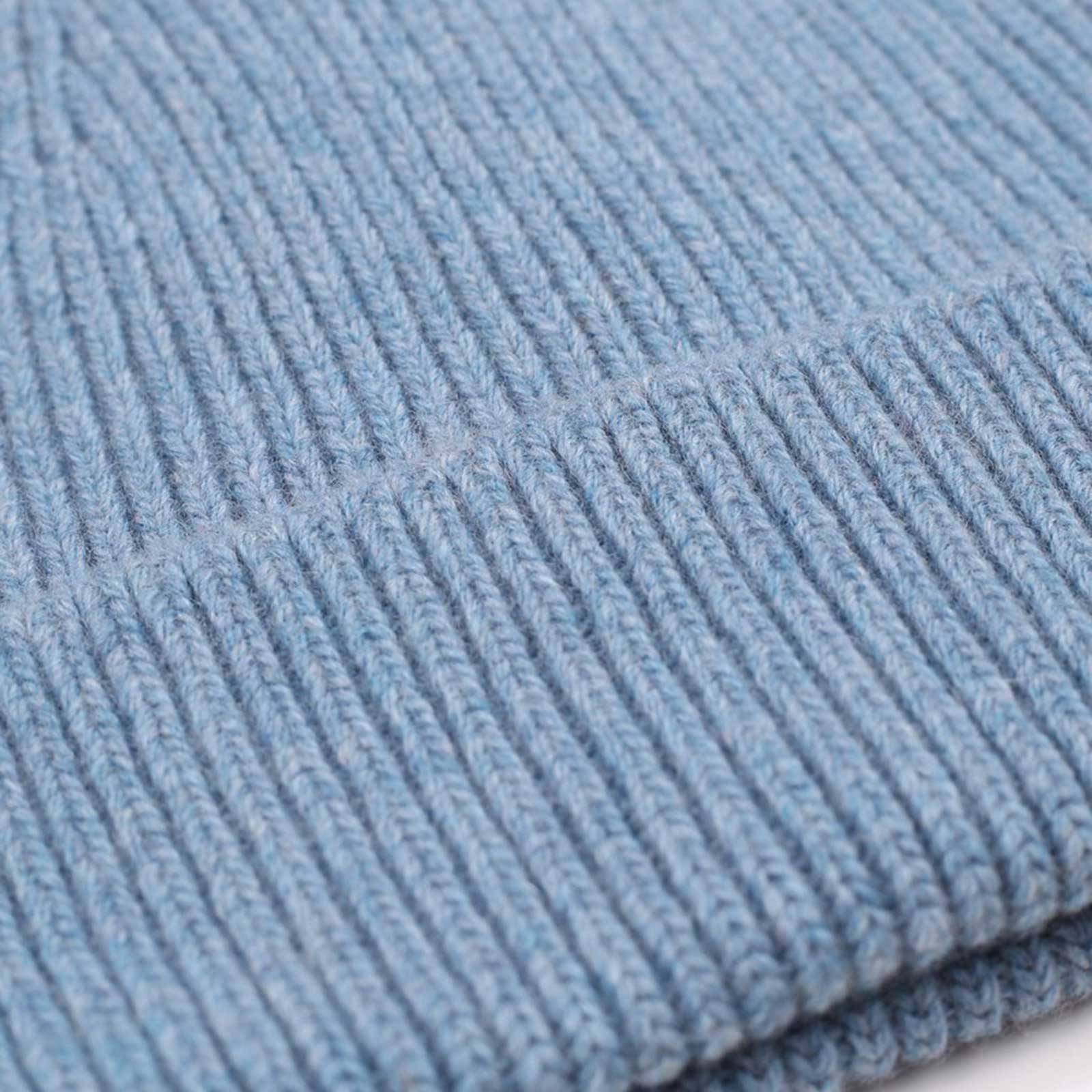Merino Wool Beanie stone blue - Image 2