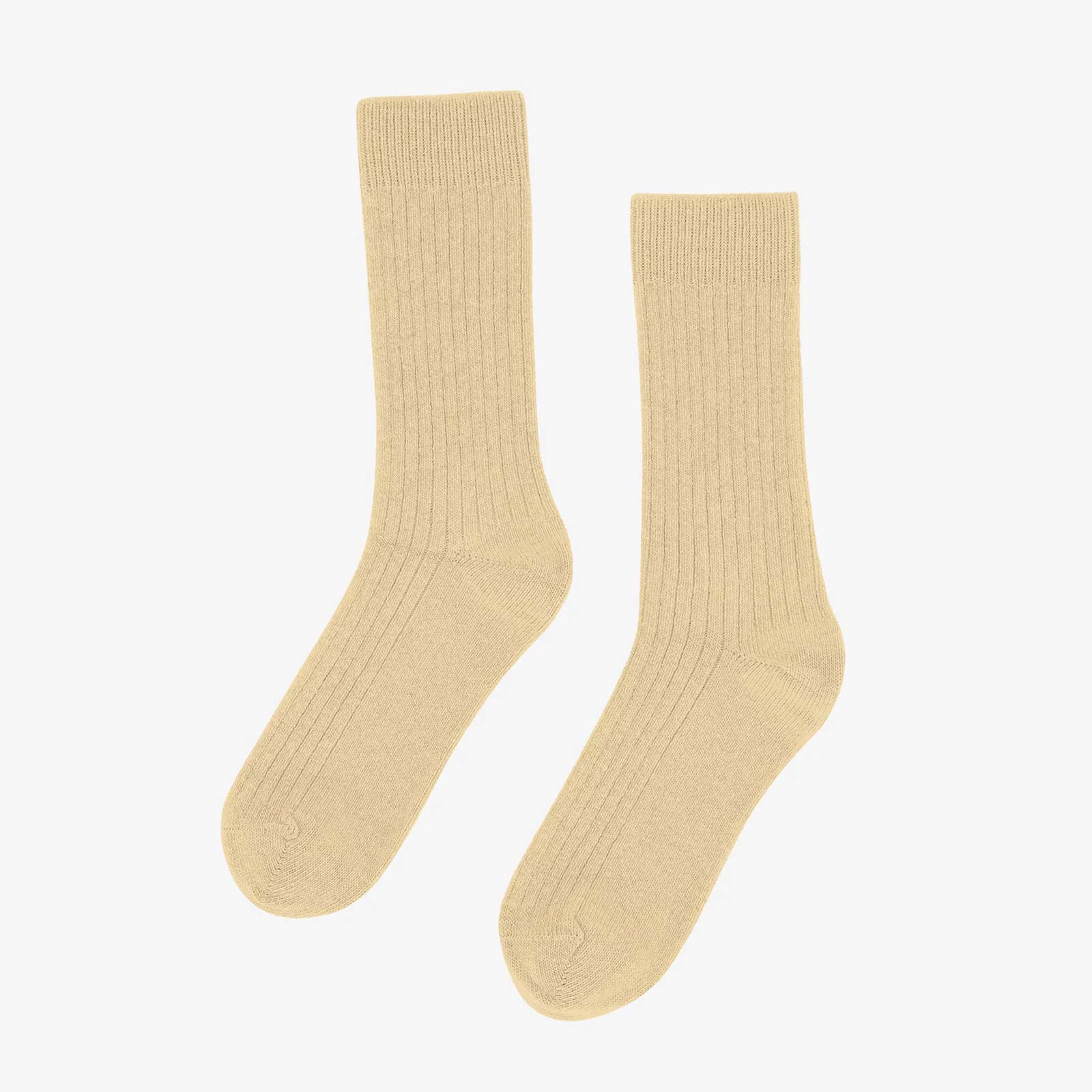 Merino Wool Blend Socks soft yellow