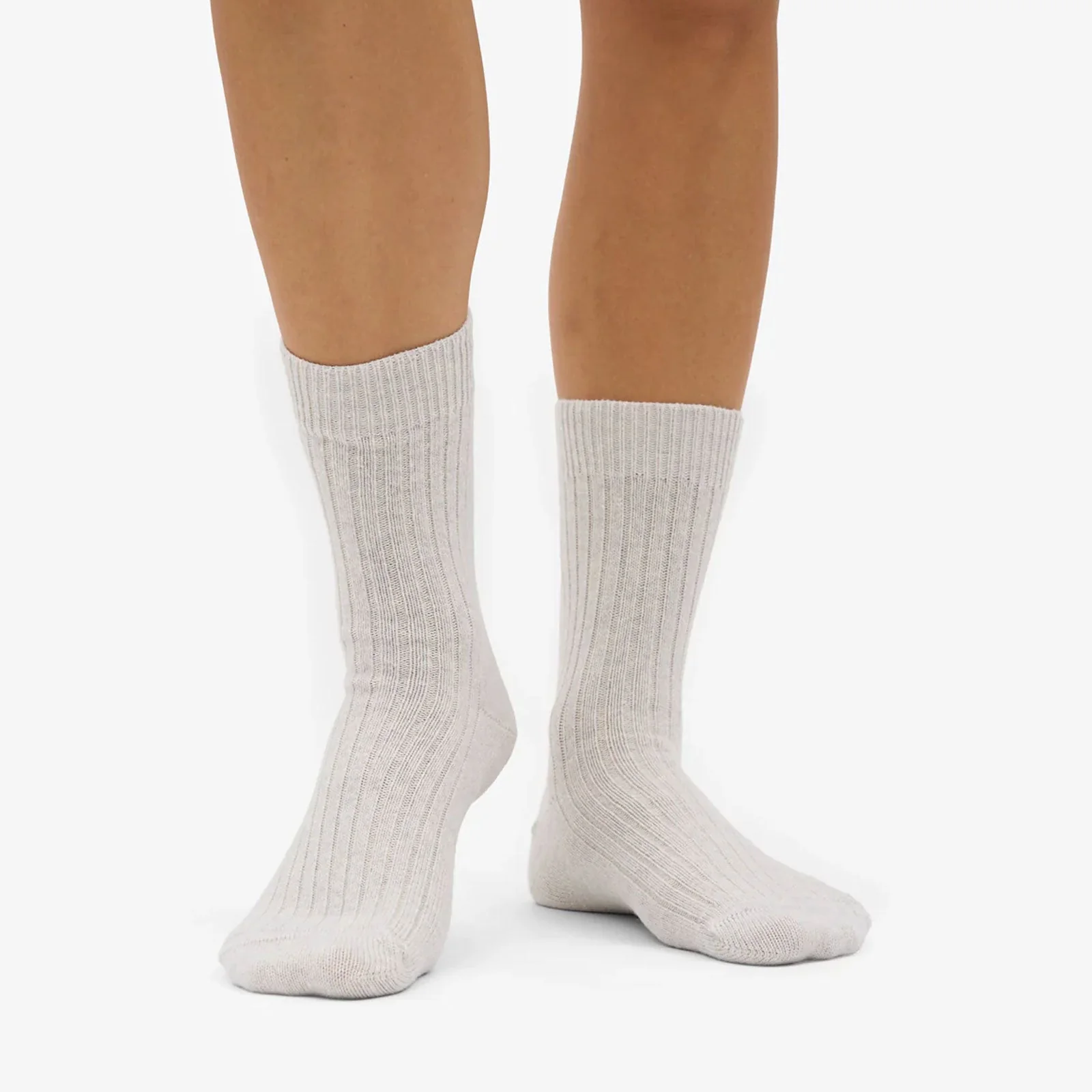 Merino Wool Blend Socks snow melange - Image 2