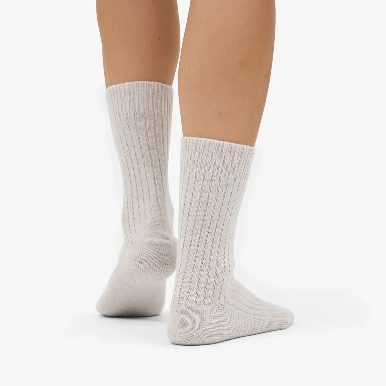 Merino Wool Blend Socks snow melange - Image 3