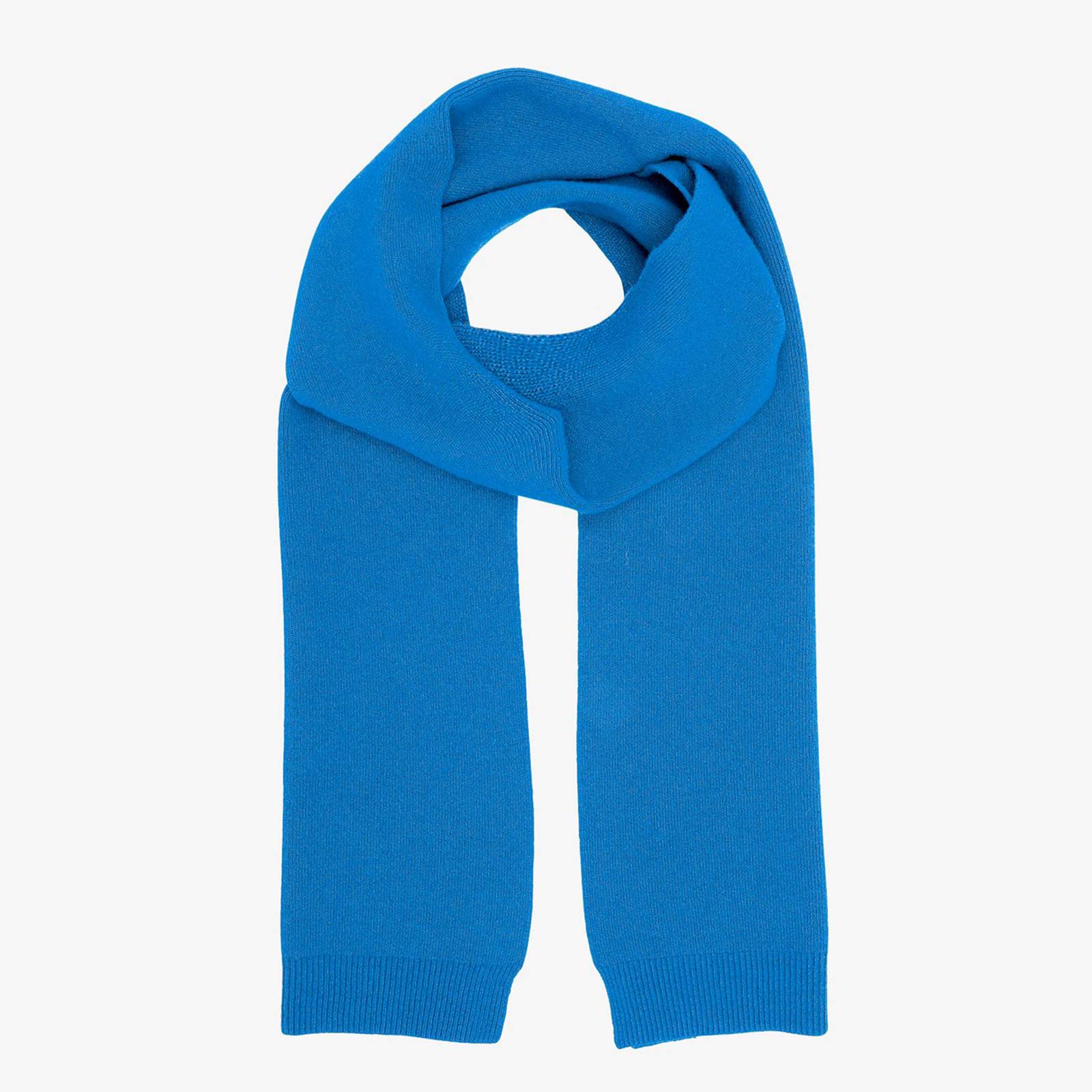 Merino Wool Scarf pacific blue - Image 2