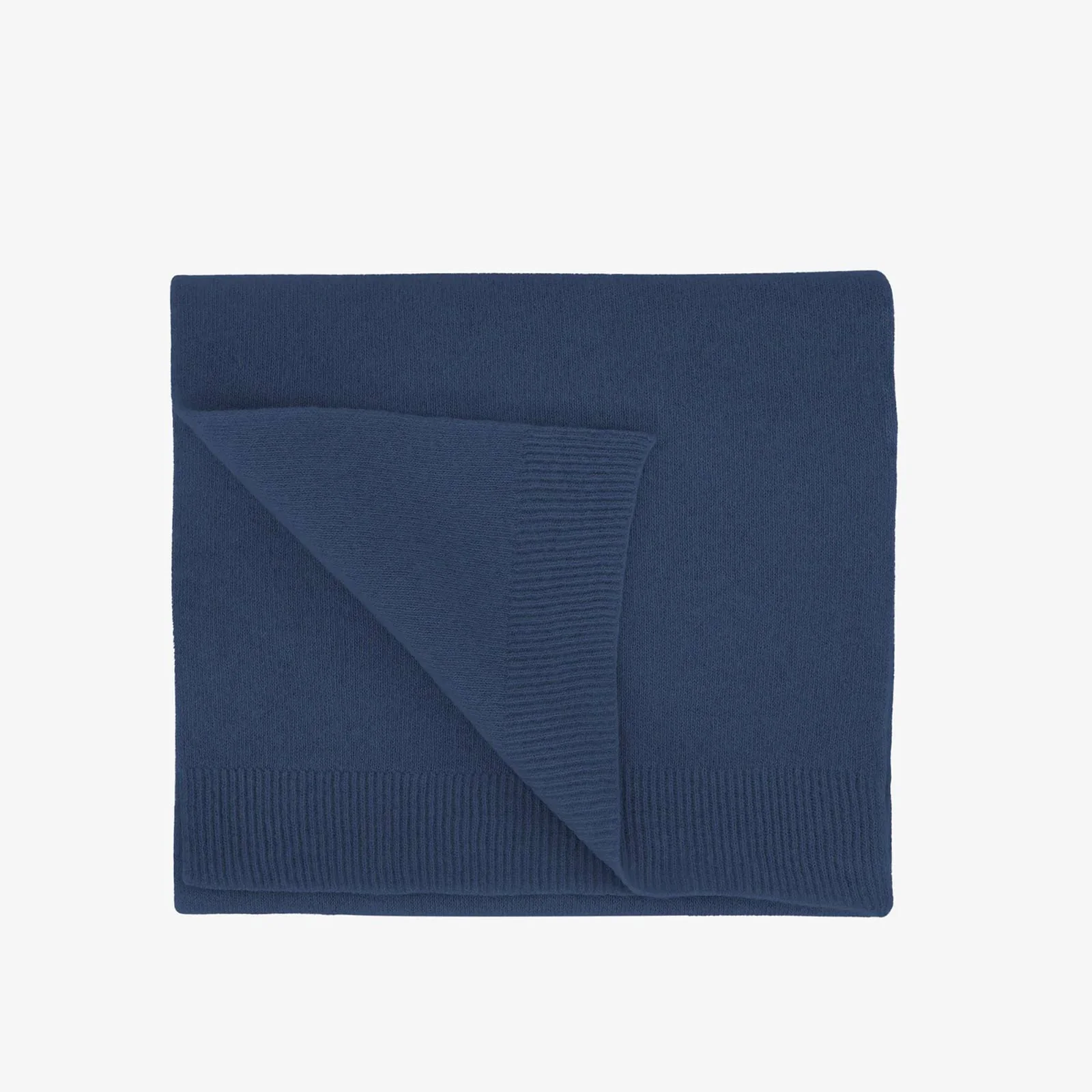 Merino Wool Scarf petrol blue